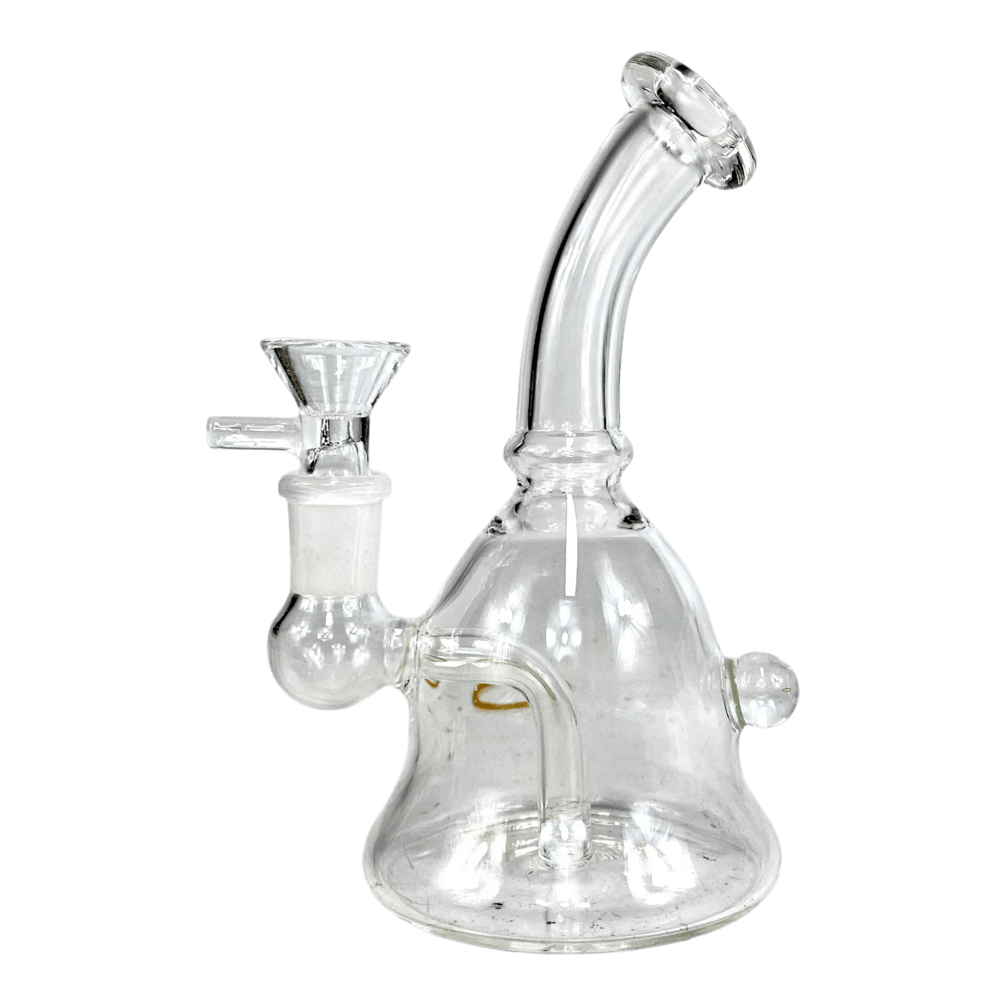 Mini Bell Bong and Dab Rig 15cm Clear - The Bong Baron