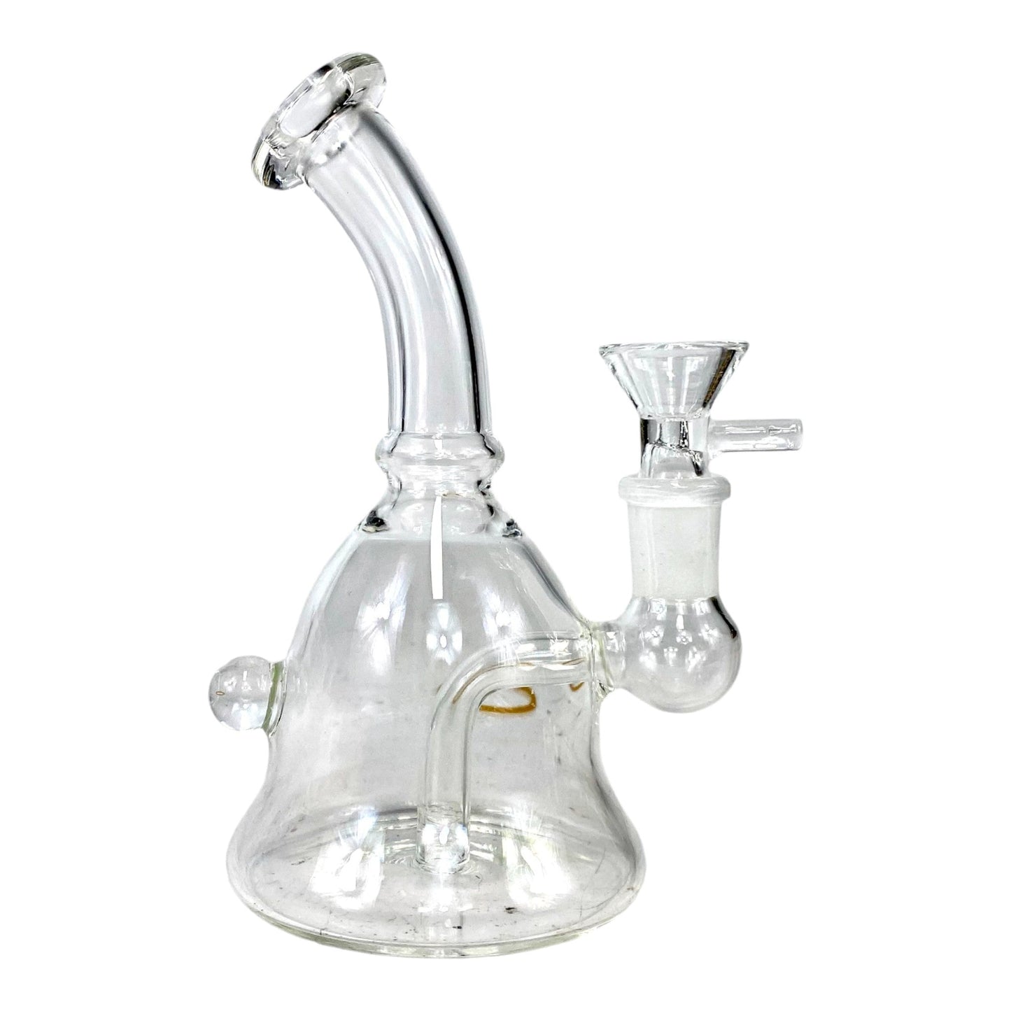 Mini Bell Bong and Dab Rig 15cm Clear - The Bong Baron