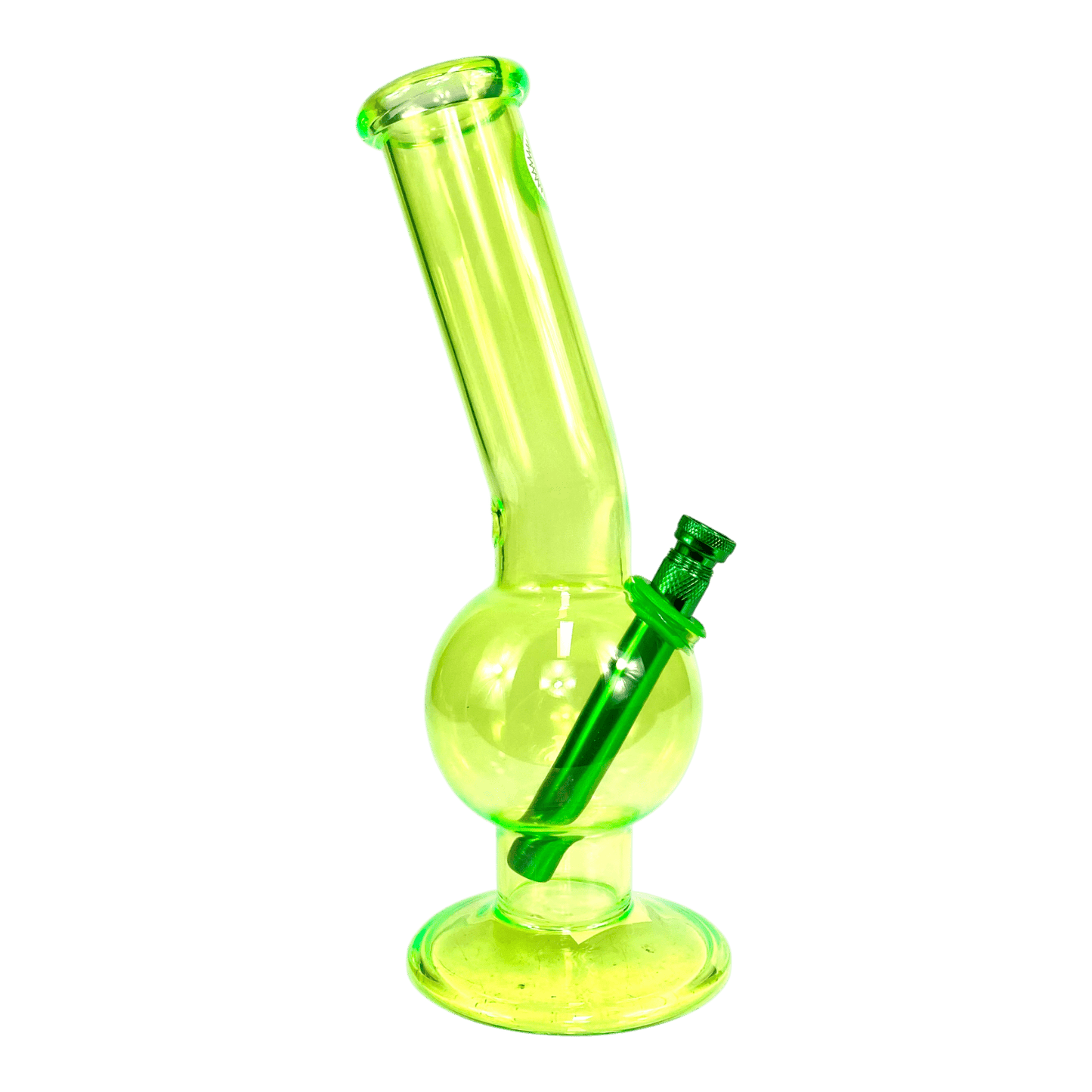 MWP Fluorescent Green Bonza Boing 28cm - The Bong Baron