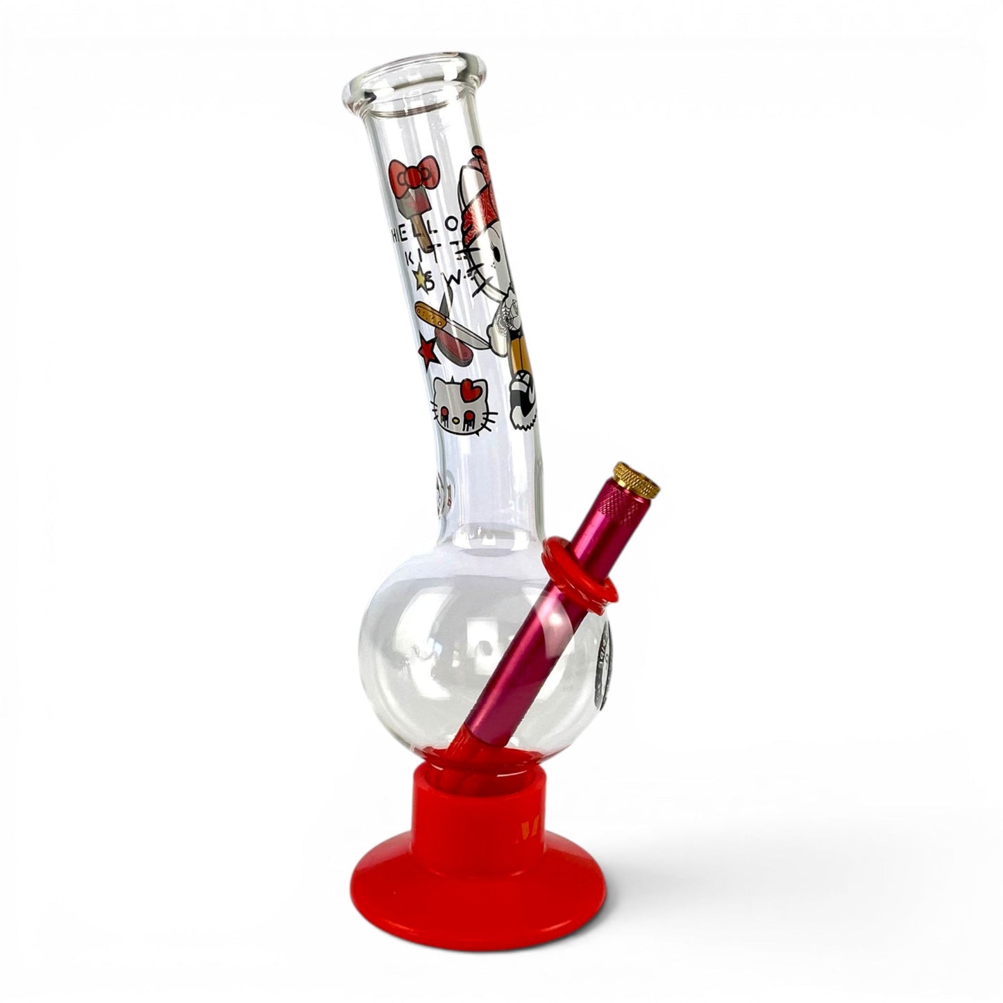 MWP Hello Kitty Bubble Bong with Gatling Gun Filter 25cm - The Bong Baron