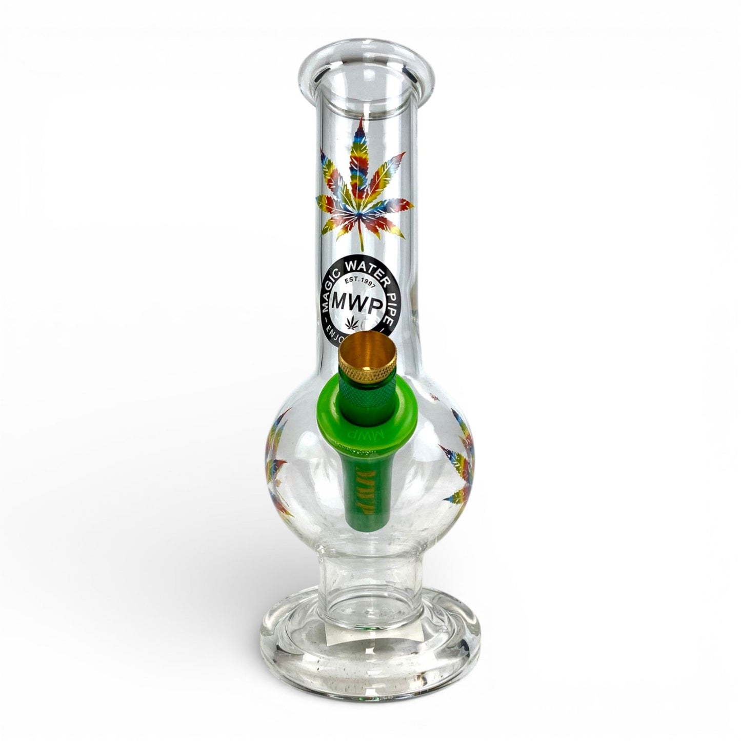 MWP Rainbow Leaf Bubble Bong 20cm - The Bong Baron