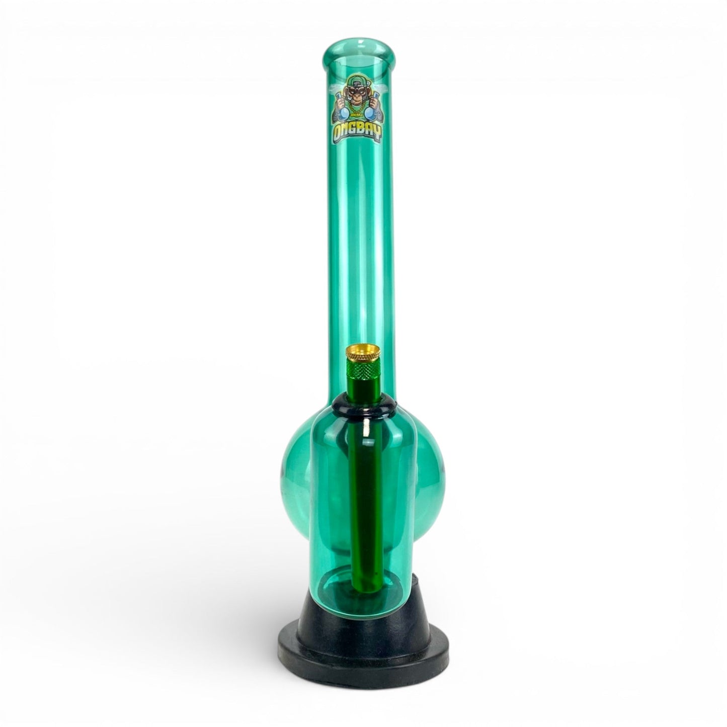 Ongbay Double Chamber Bubble Bong 36cm Teal - The Bong Baron