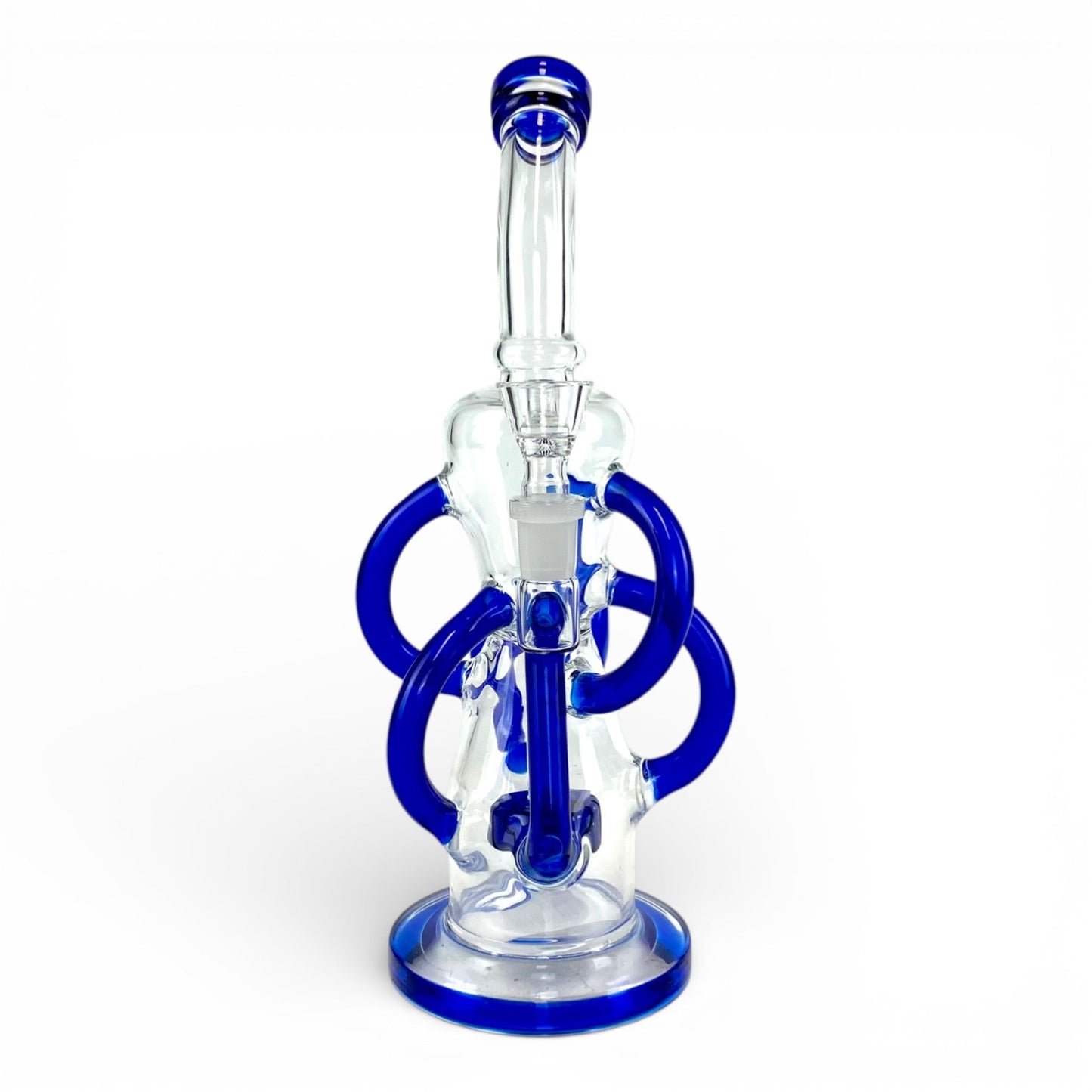 Orbit Drum Recycler Bong 32cm Blue - The Bong Baron