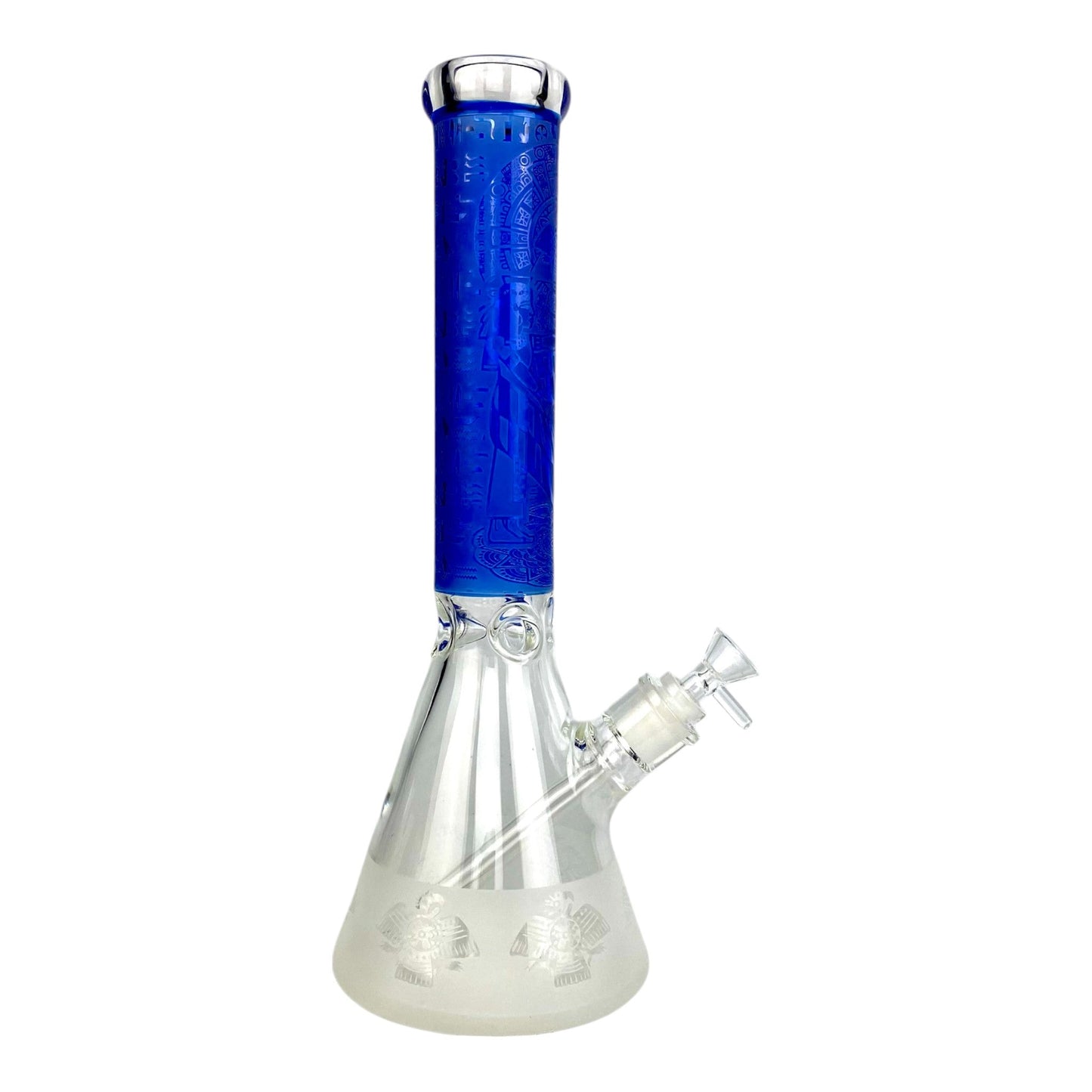 Pharaoh's Choice 7mm Thick Beaker Bong 35cm Blue - The Bong Baron