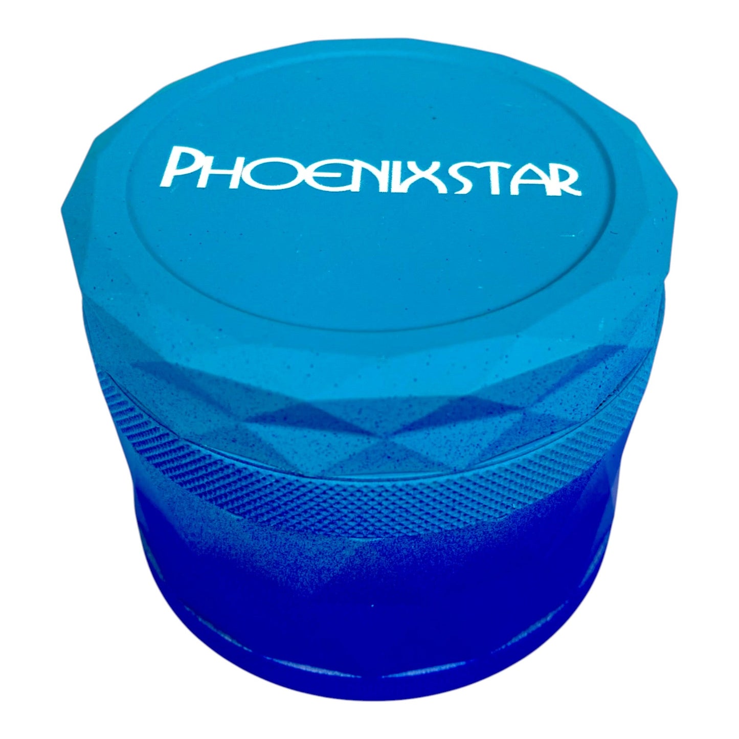 Phoenix 50mm 4 Piece Gradient Herb Grinder Blue - The Bong Baron