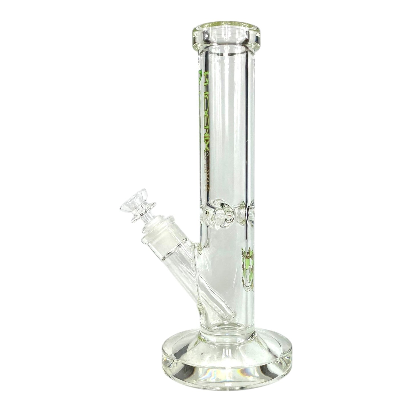 Phoenix 9mm Heavy Duty Straight Tube Bong – 30cm Green - The Bong Baron