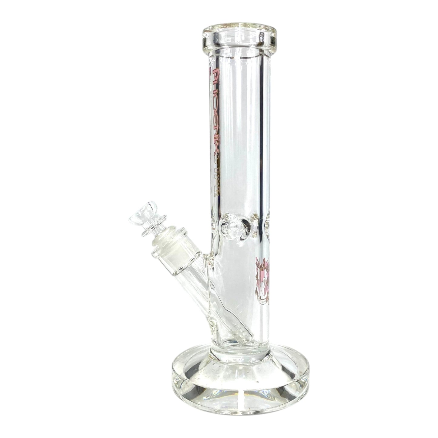 Phoenix 9mm Heavy Duty Straight Tube Bong – 30cm Pink - The Bong Baron