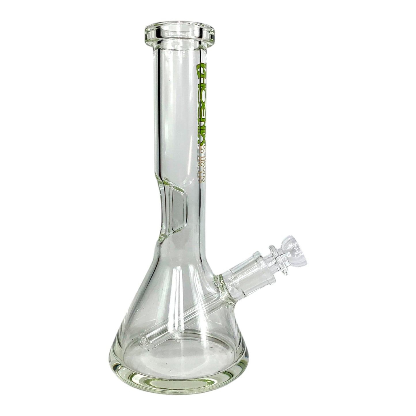 Phoenix Glass Beaker Bong 21cm – Green - The Bong Baron