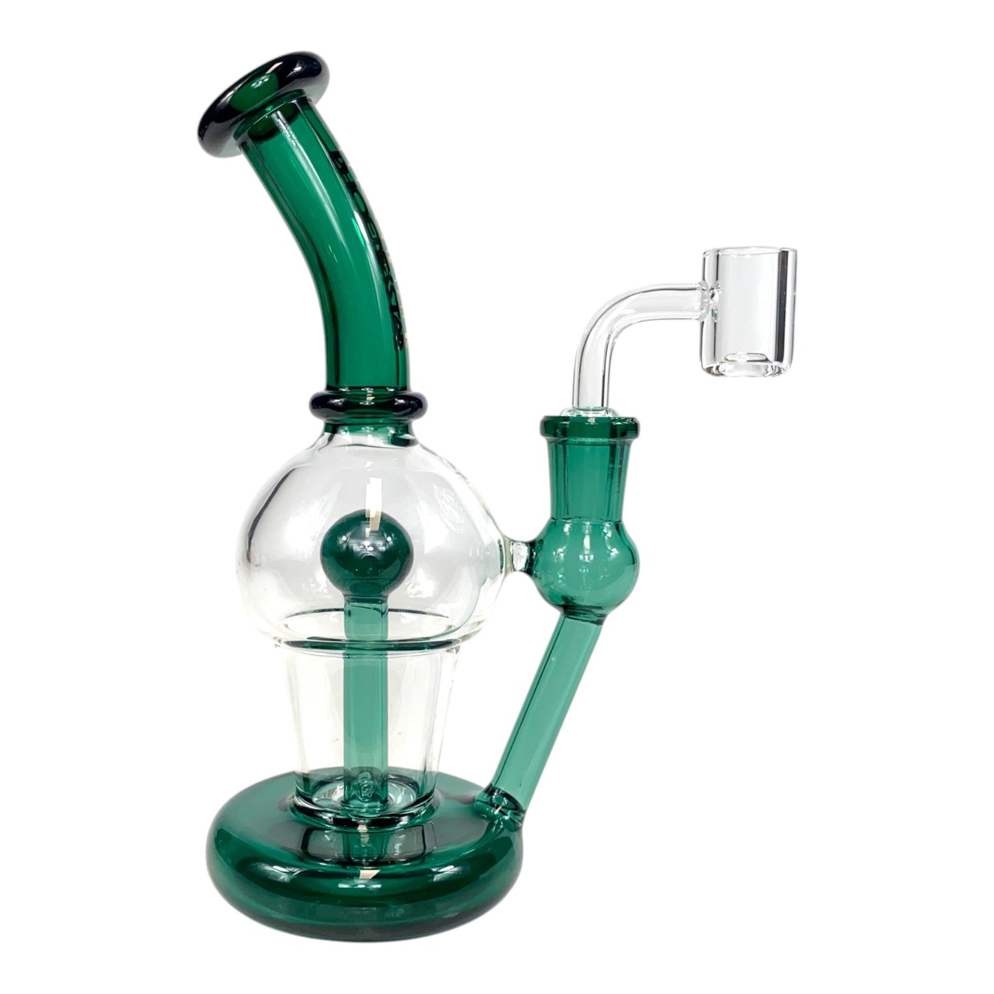 Phoenix Inline Perc Dab Rig – 19cm Green - The Bong Baron