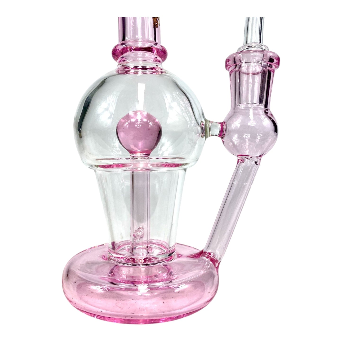 Phoenix Inline Perc Dab Rig 19cm Pink - The Bong Baron
