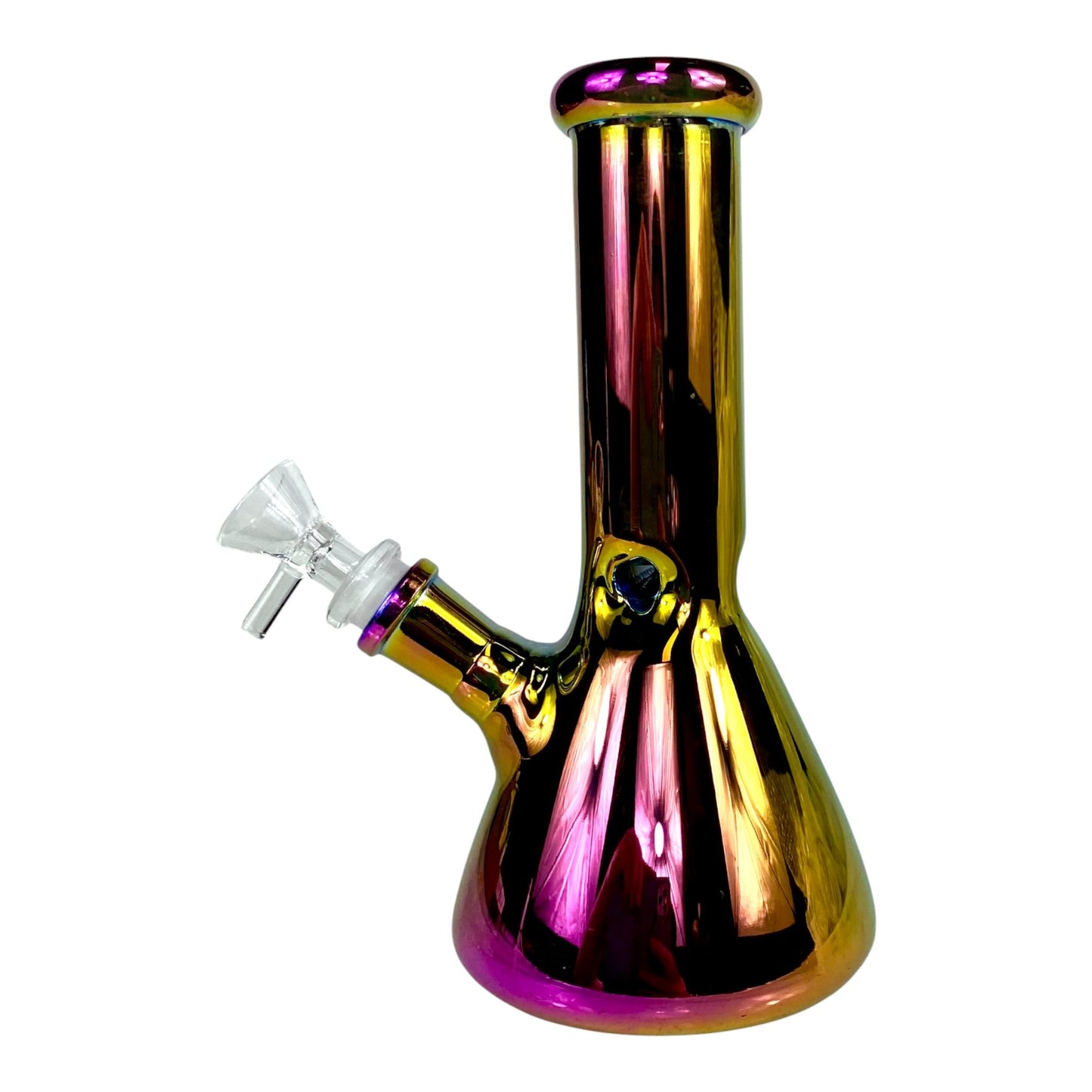 Phoenix Purple Iridescent Glass beaker Bong 20cm - The Bong Baron