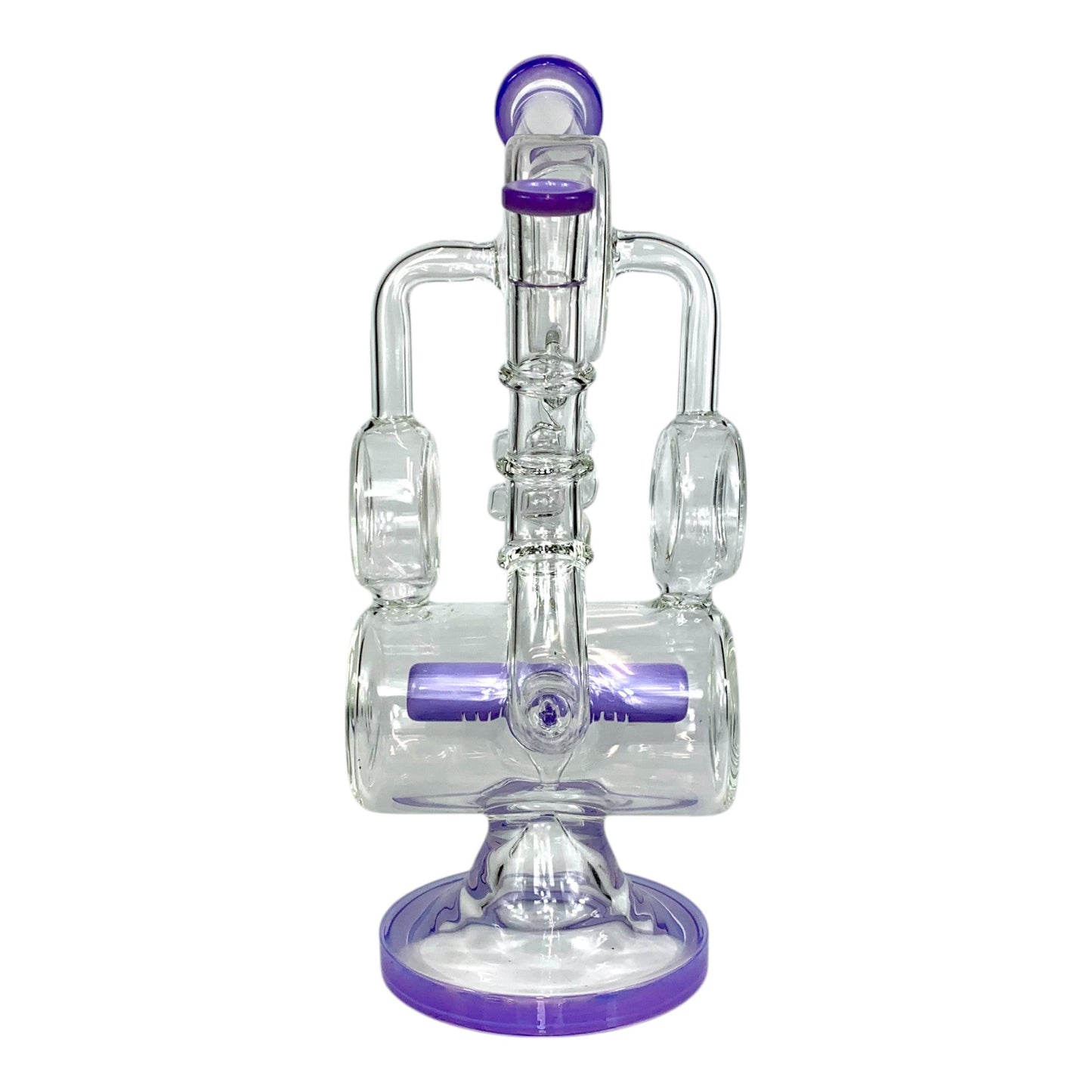 Phoenix Purple Recycler Bong 28cm - The Bong Baron