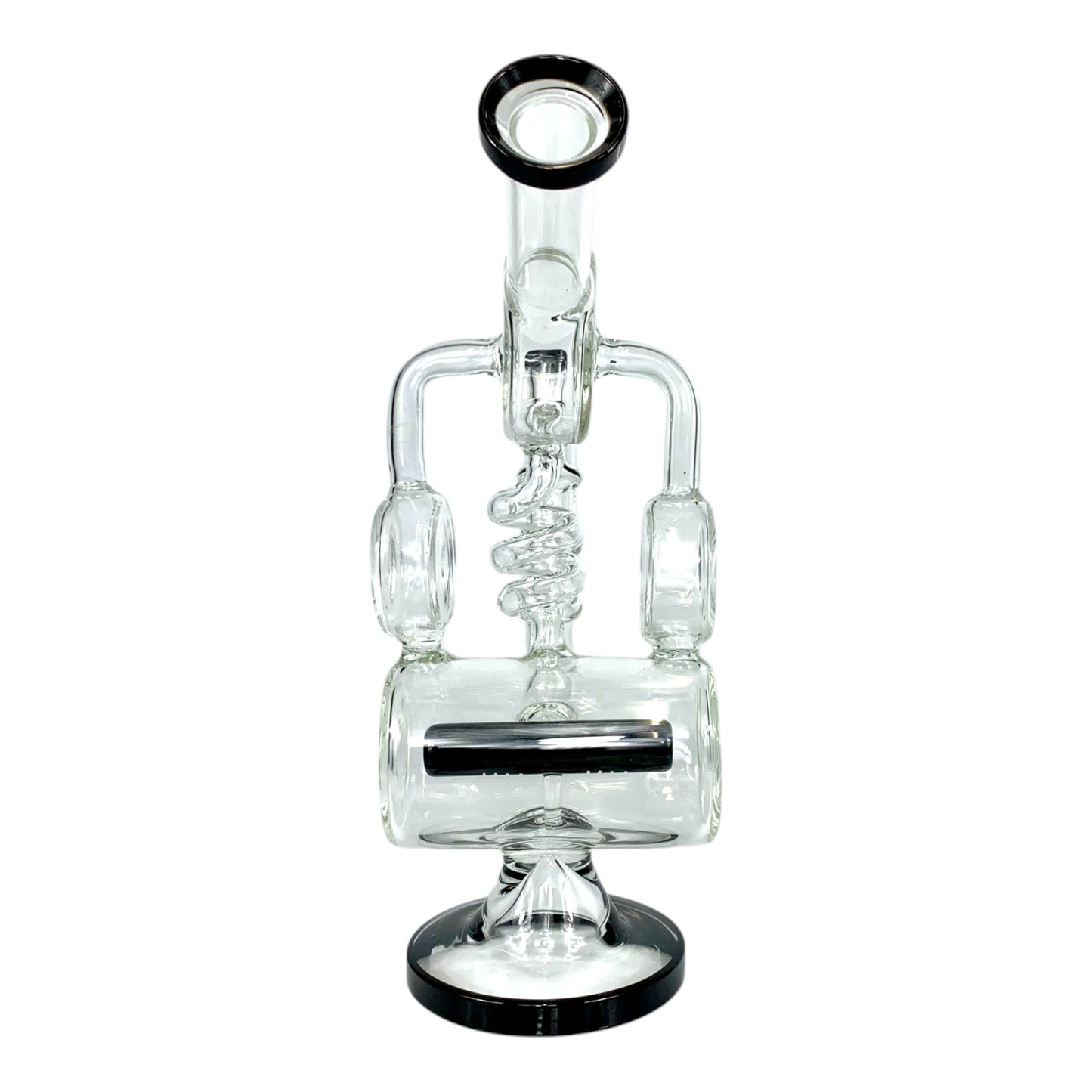 Phoenix Recycler Bong 28cm Black - The Bong Baron