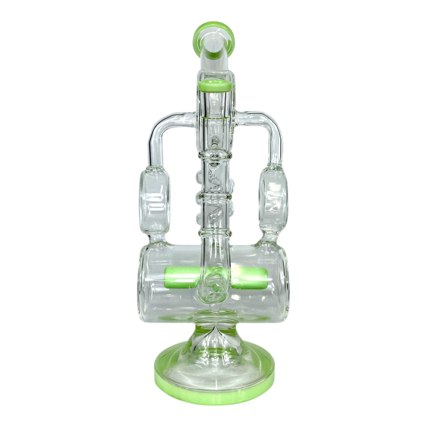 Phoenix Recycler Bong 28cm Green - The Bong Baron