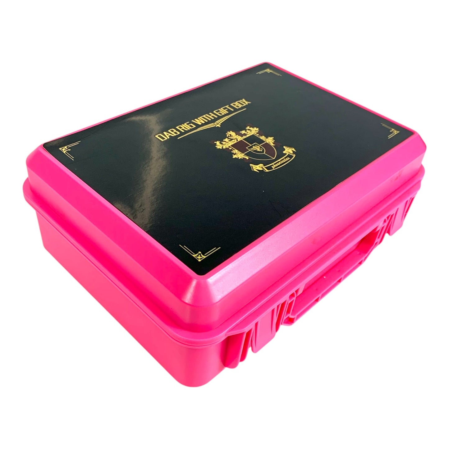 Phoenix Star 4 - Piece Bong and Dab Rig Set 16cm – Red Swirl - The Bong Baron