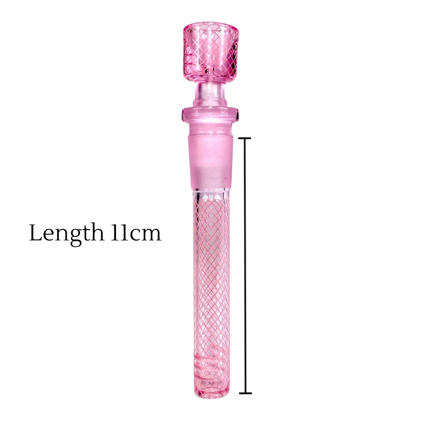 Pink Hose Glass Downstem 18/14mm 11cm - The Bong Baron