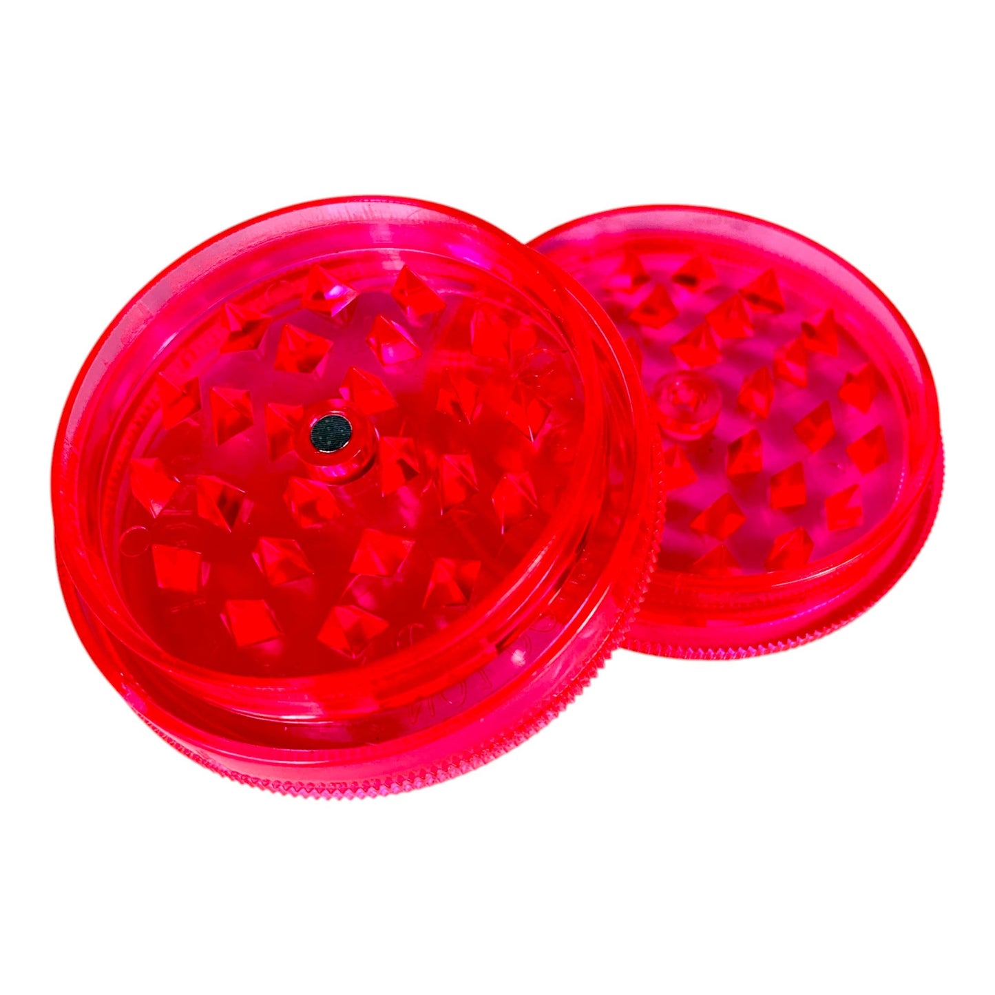 Plastic Herb Grinder 2 Piece 60mm - The Bong Baron