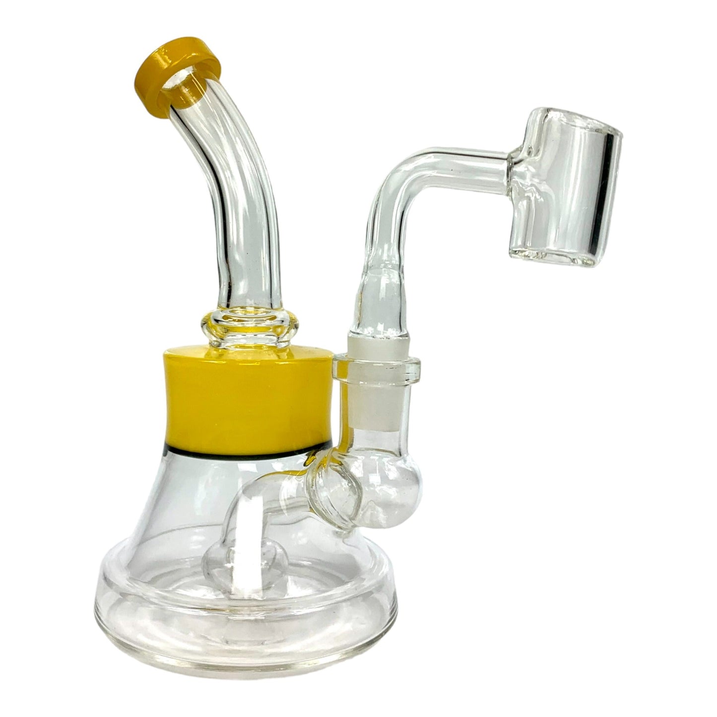 Poke Dab Rig and Bong 15cm Yellow - The Bong Baron