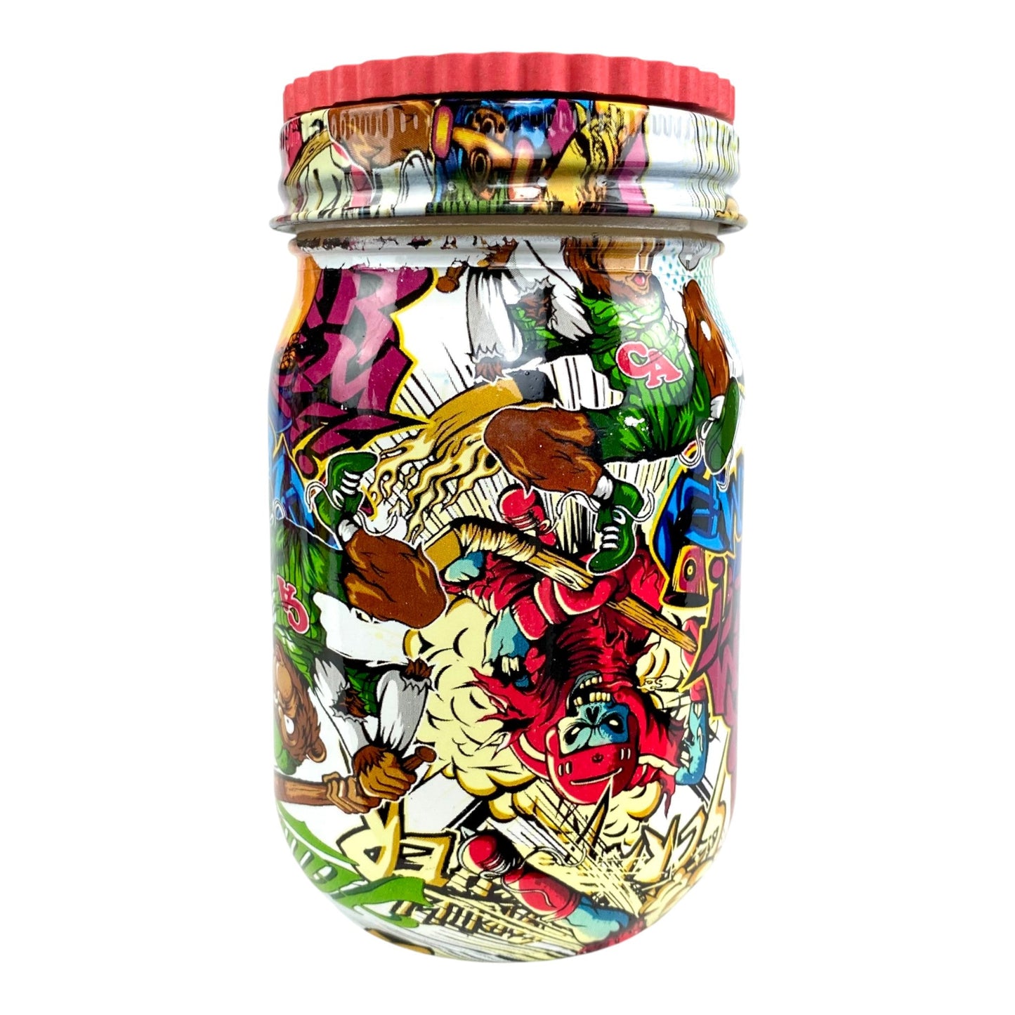 Pop Art Large Stash Jar and Grinder - The Bong Baron