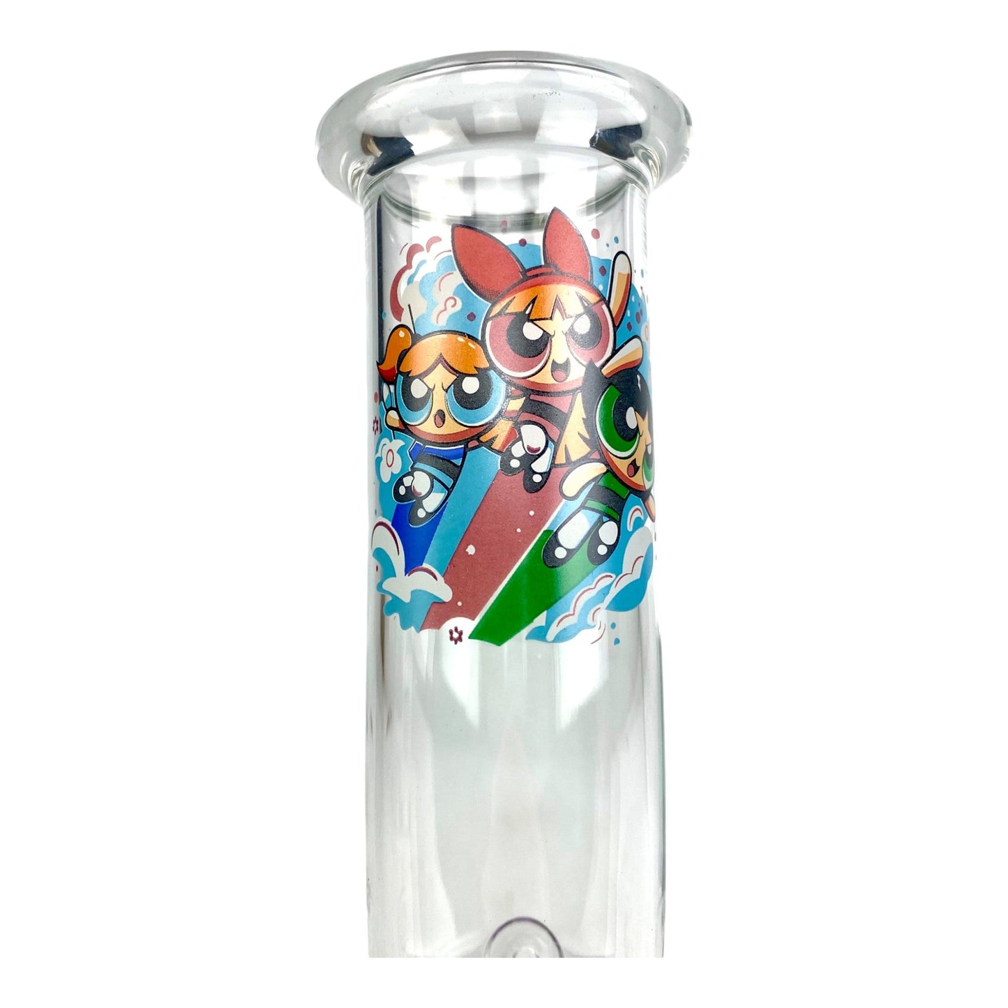 Power Puff Glass Bubble Bong 25cm - The Bong Baron