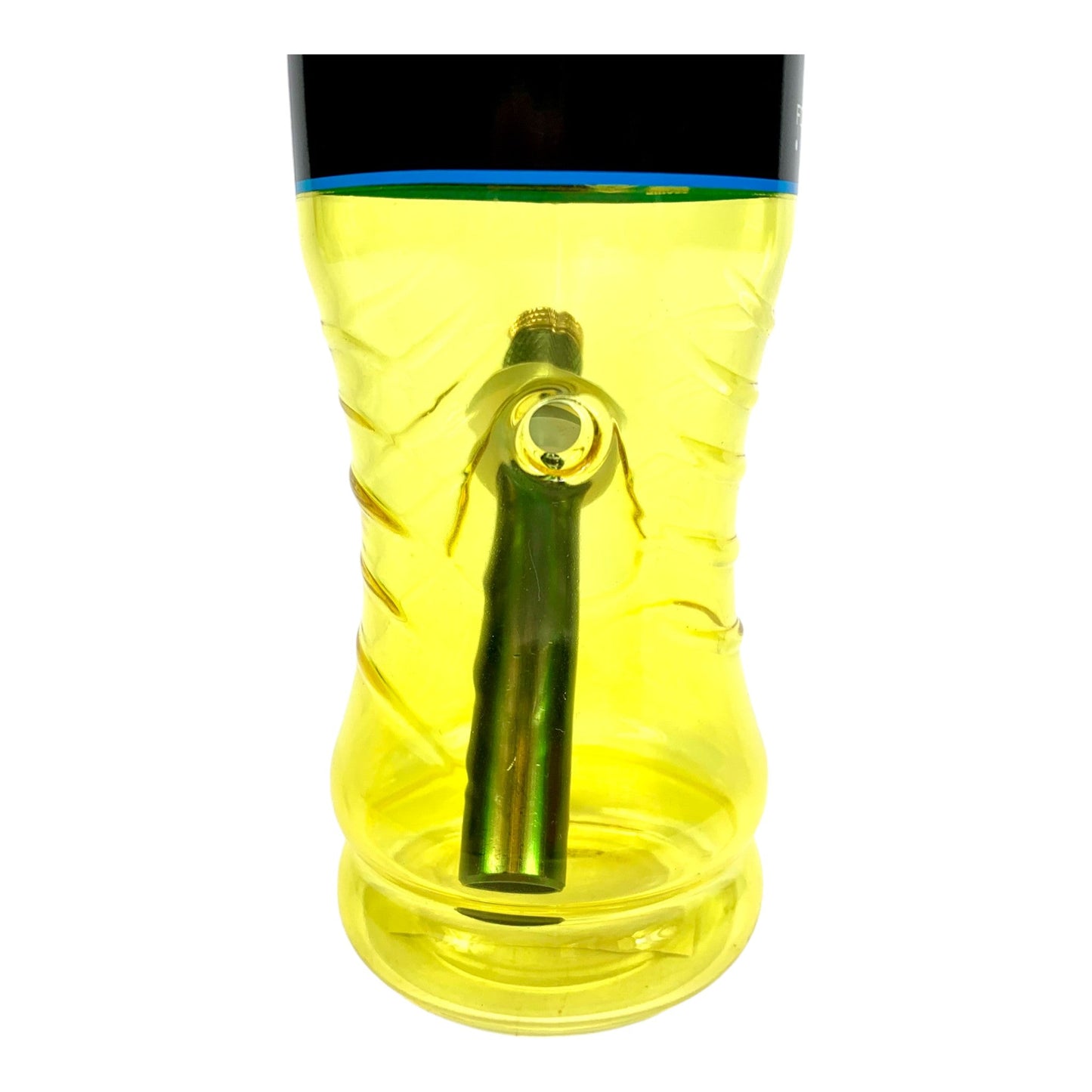 Powerbeug Glass Bonza Bong 23cm Yellow - The Bong Baron