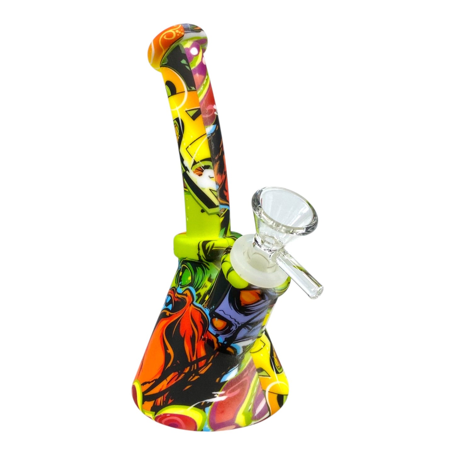 Psychedelic Silicone Beaker Bong – 16cm - The Bong Baron