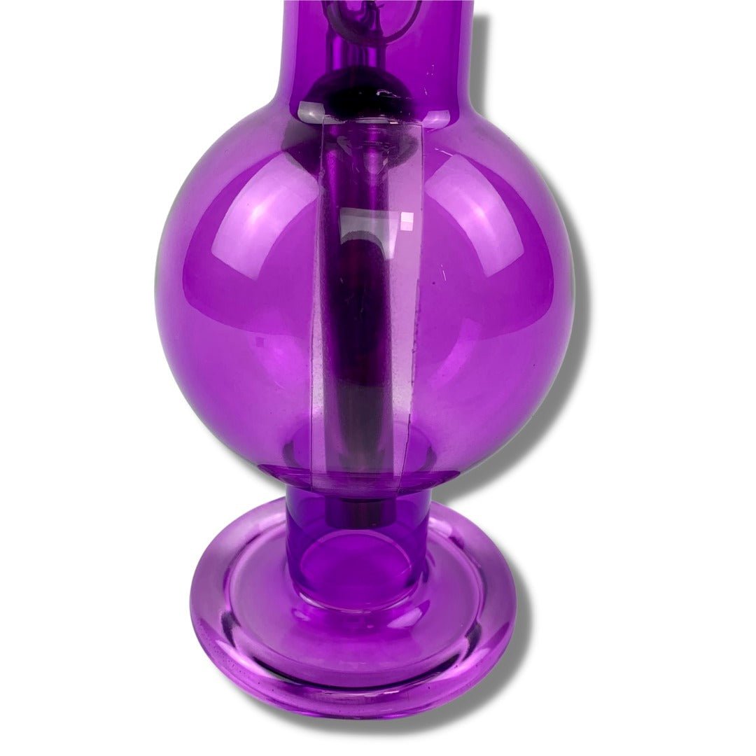 Purple Glass Bonza Bubble Bong 27cm - The Bong Baron