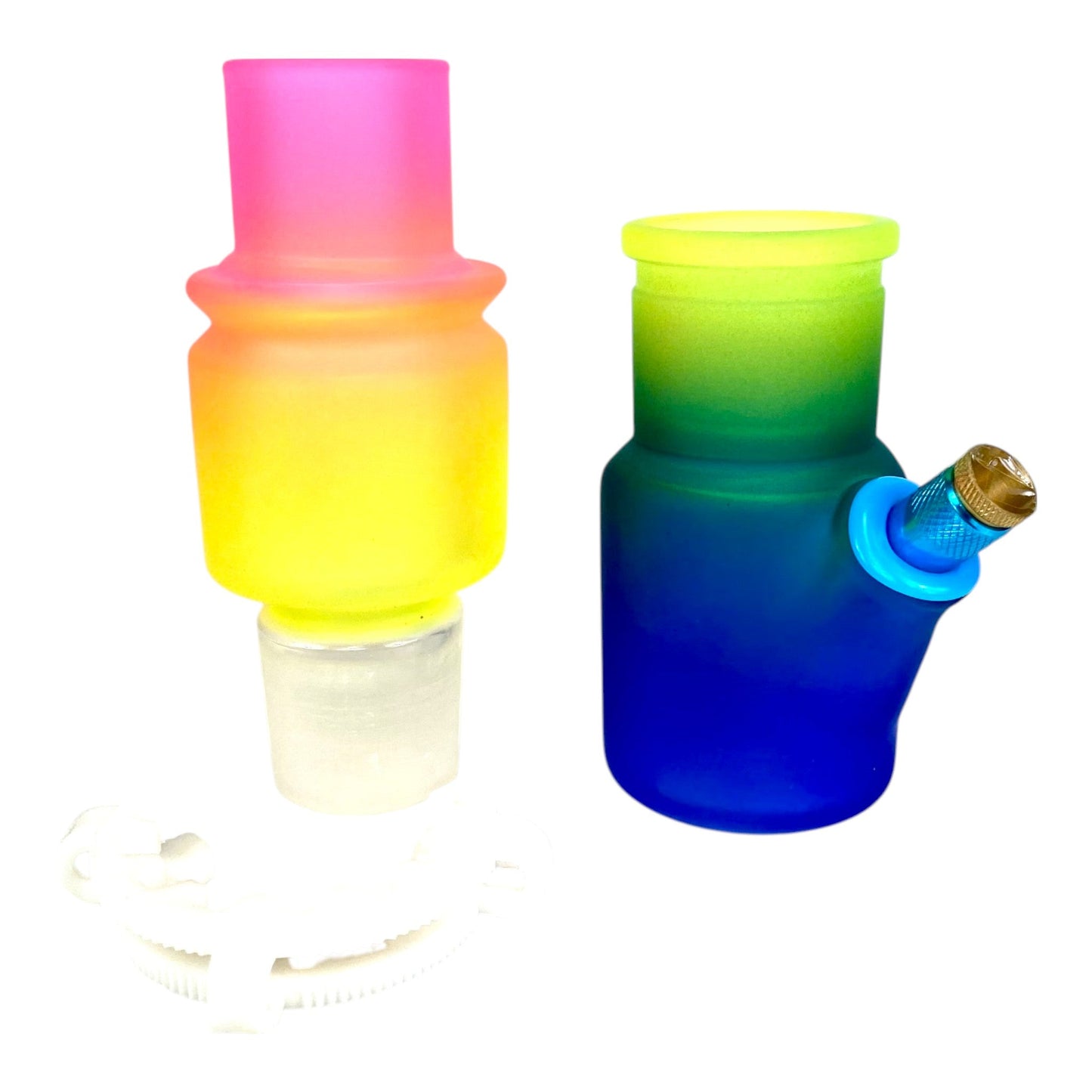 Rainbow Detachable Bong 24cm - The Bong Baron