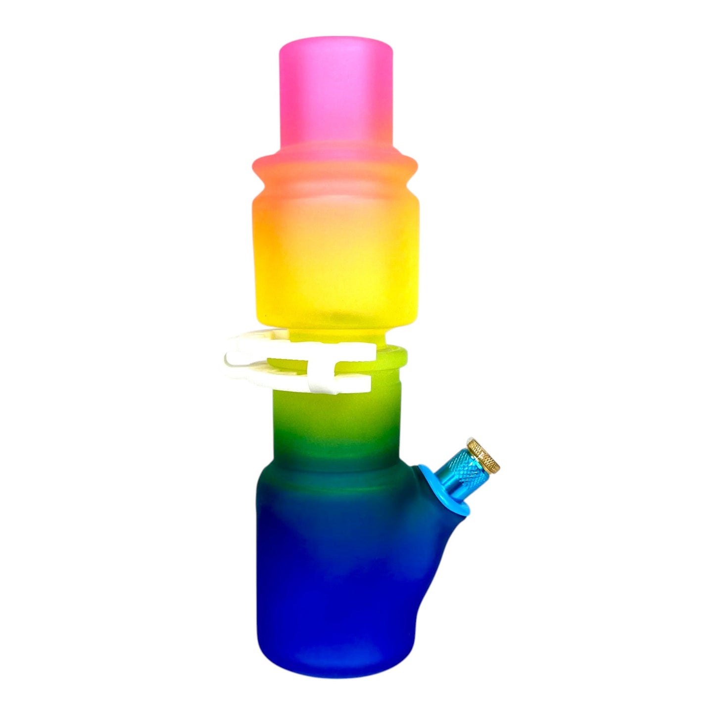 Rainbow Detachable Bong 24cm - The Bong Baron