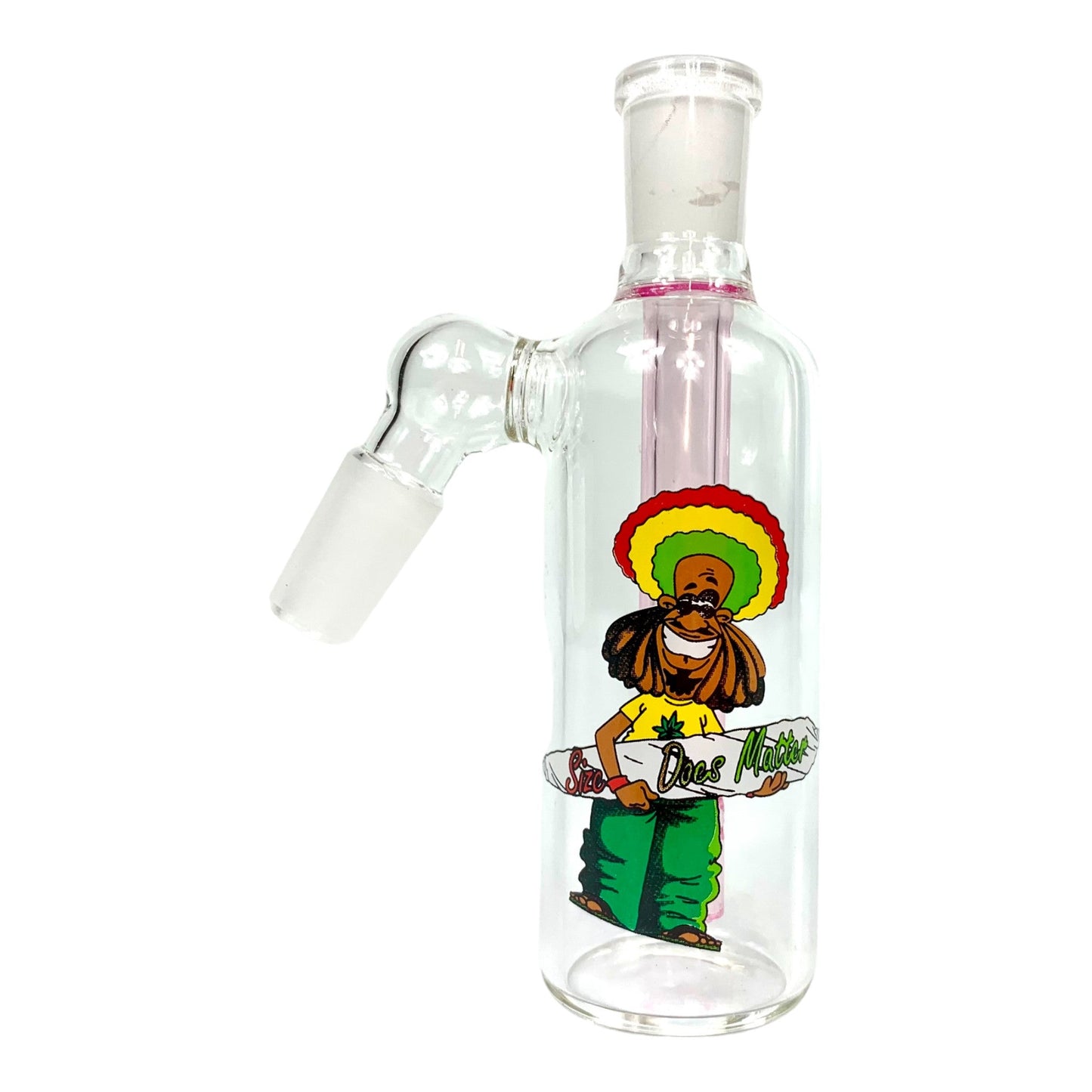 Rasta Man Ash Catcher 14mm 45-degree - The Bong Baron
