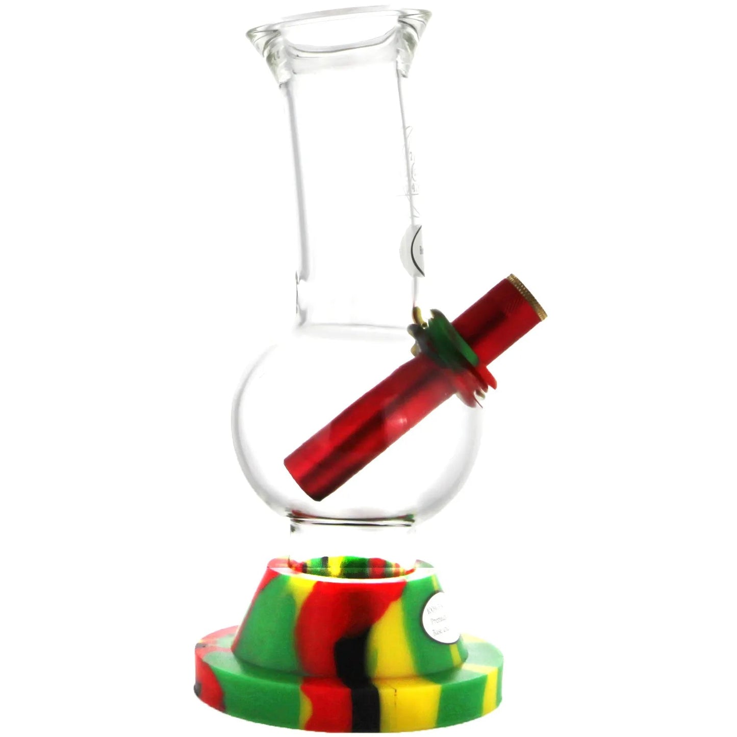 Rasta Mini Bubble Bong 20cm - The Bong Baron