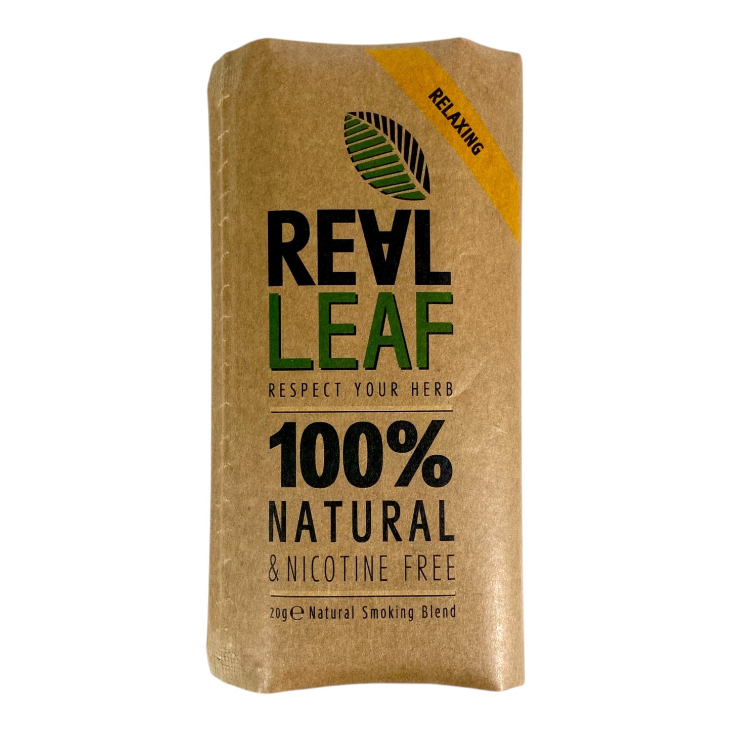 Real Leaf 100% Natural Nicotine Free Herbal Smoking Mix - Relaxing Blend - The Bong Baron