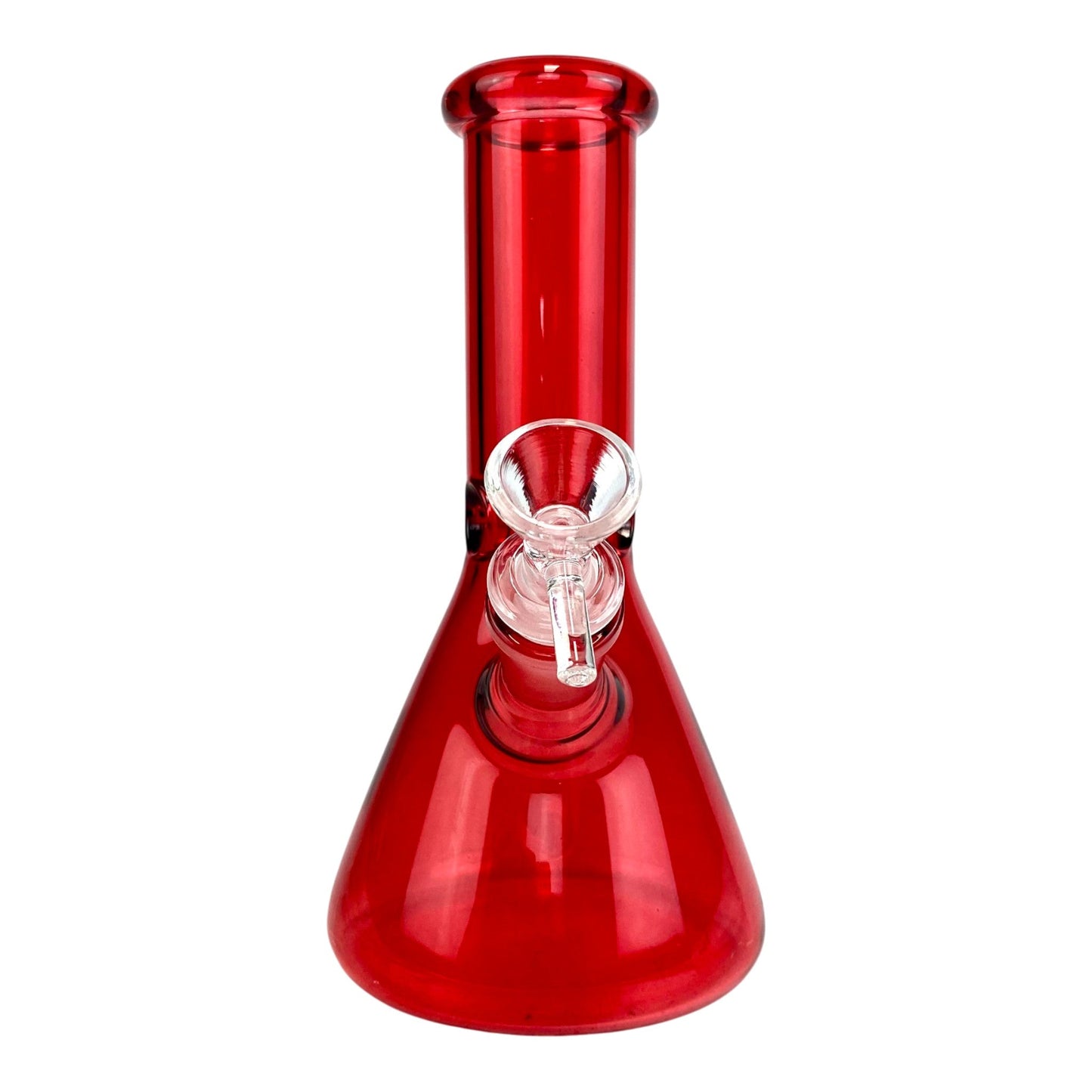 Red Glass Beaker Bong 20cm - The Bong Baron