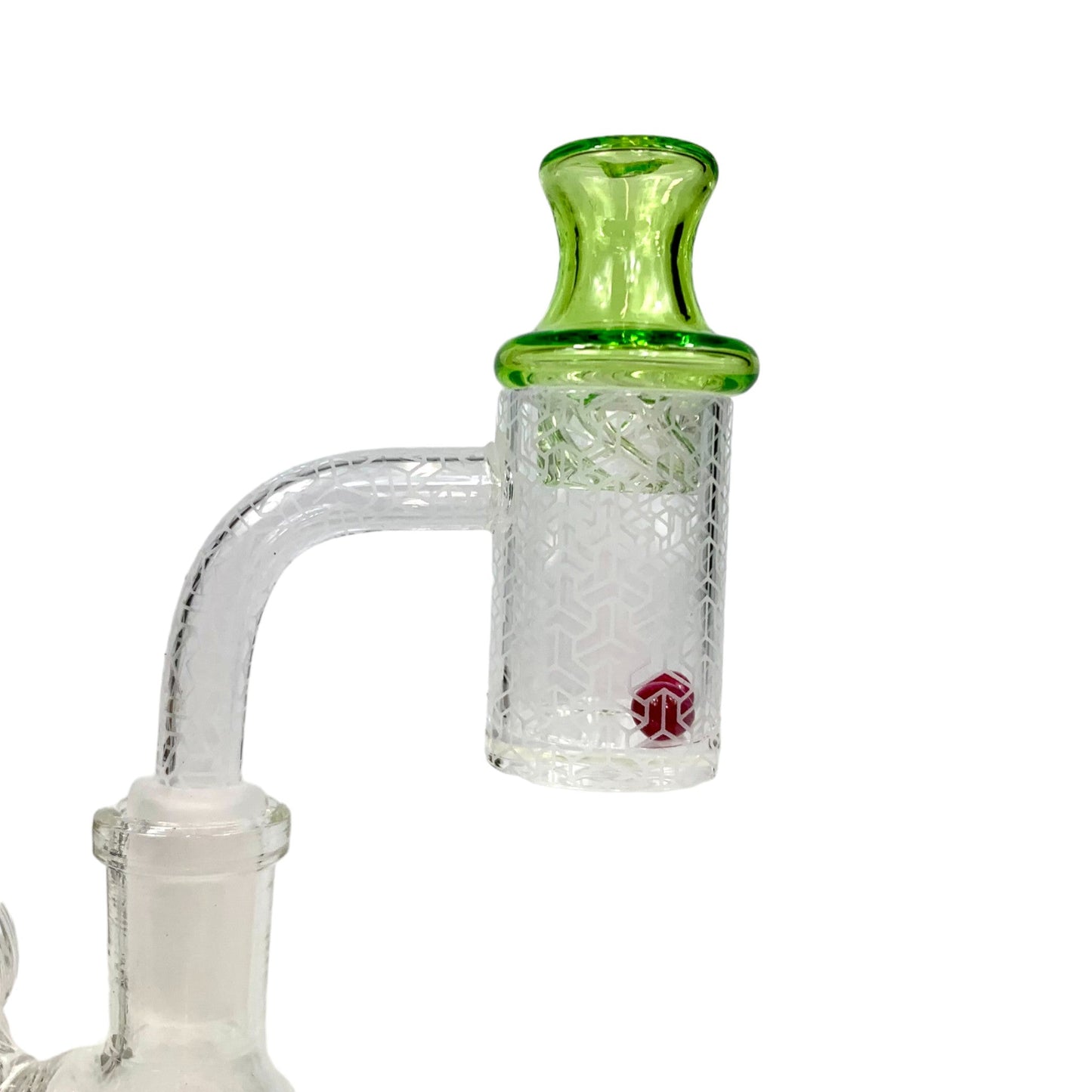 Sandblasted Tech Quartz Banger Vortex Carb Cap Dab Kit 14mm - The Bong Baron