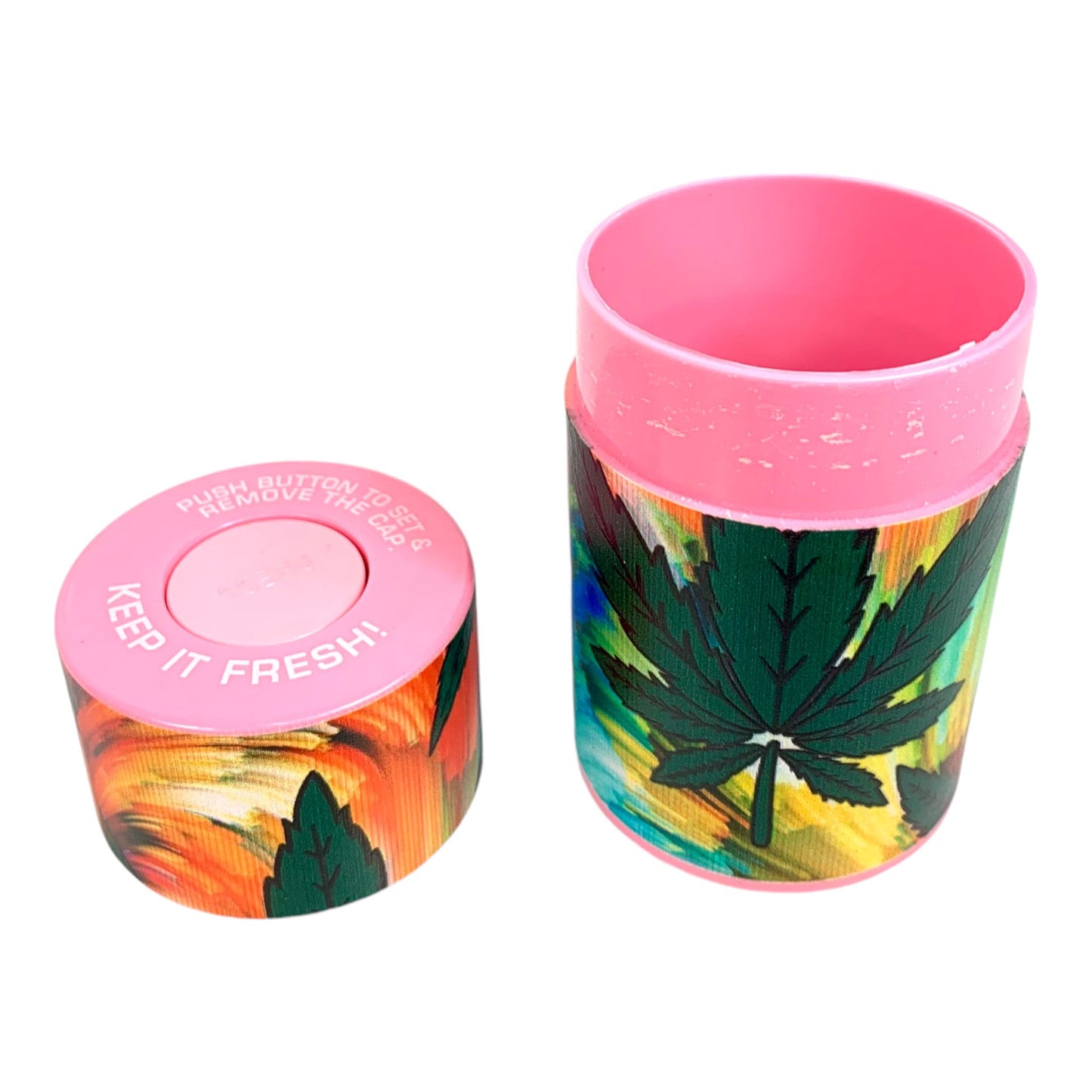 Smell Proof Vacuum Seal Stash Jar Weed Swirl - The Bong Baron
