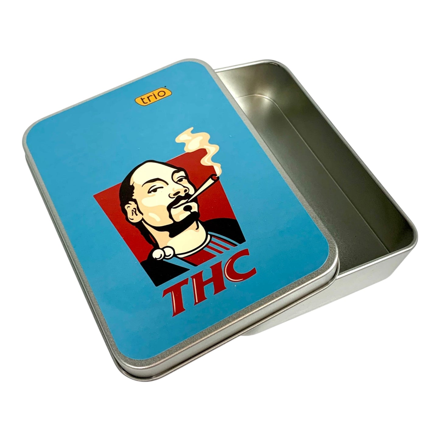 Snoop Stash Tin Blue 11.5 x 8.5 x 2.5cm - The Bong Baron