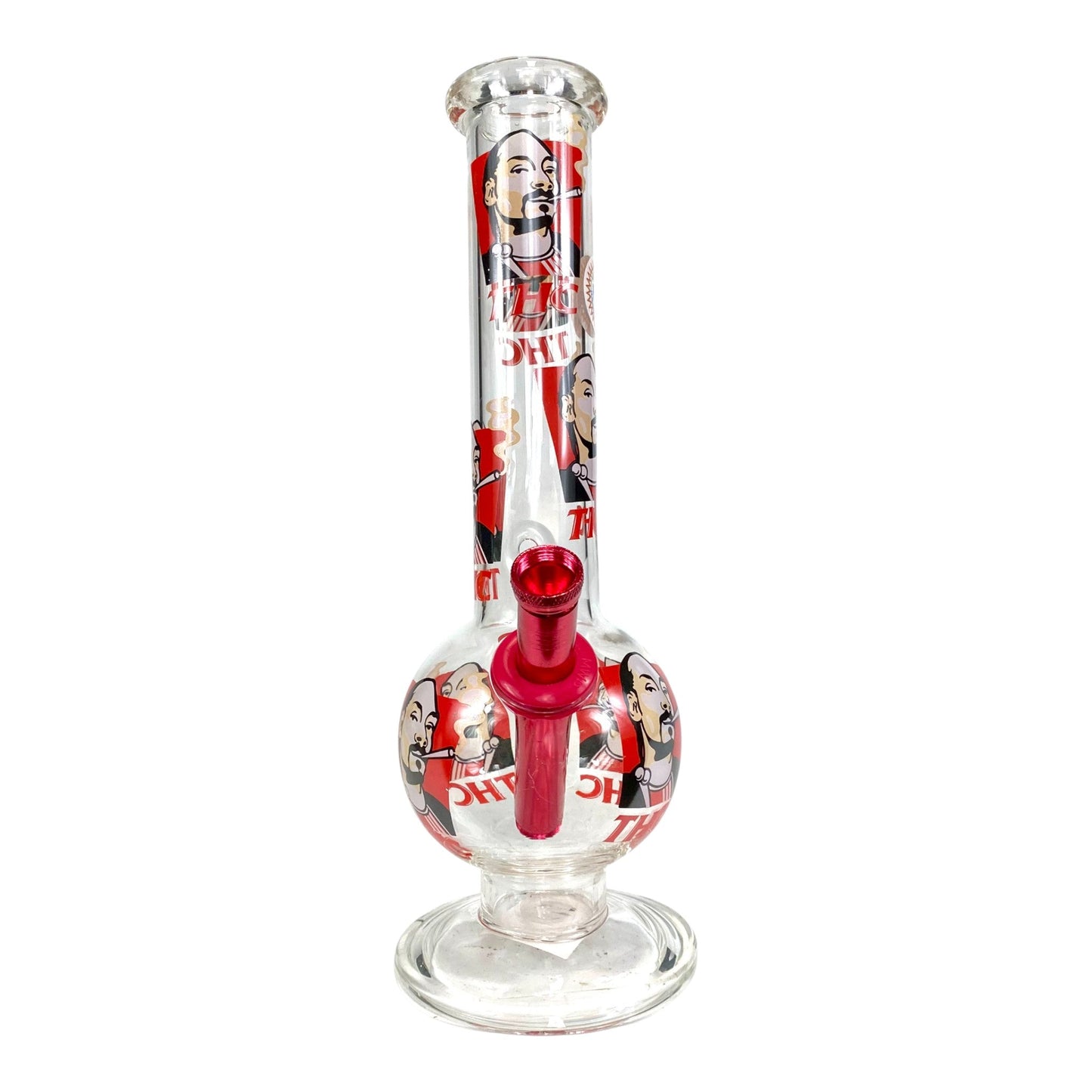 Snoop THC Bubble Bong 30cm Red - The Bong Baron