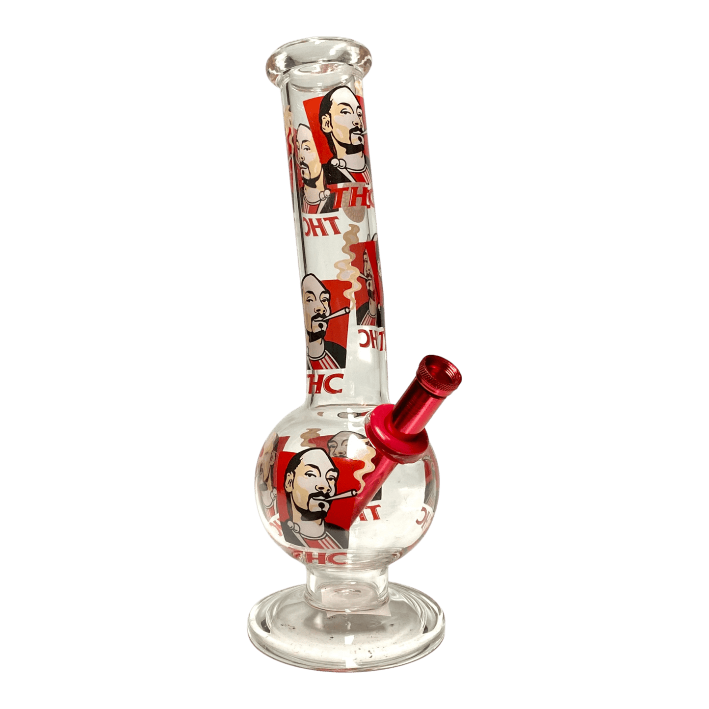 Snoop THC Bubble Bong 30cm Red - The Bong Baron
