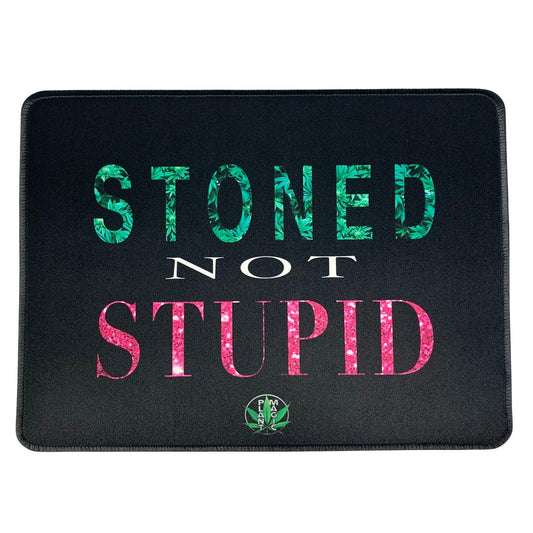 Stoned not Stupid Bong Mat 29 x 25cm - The Bong Baron