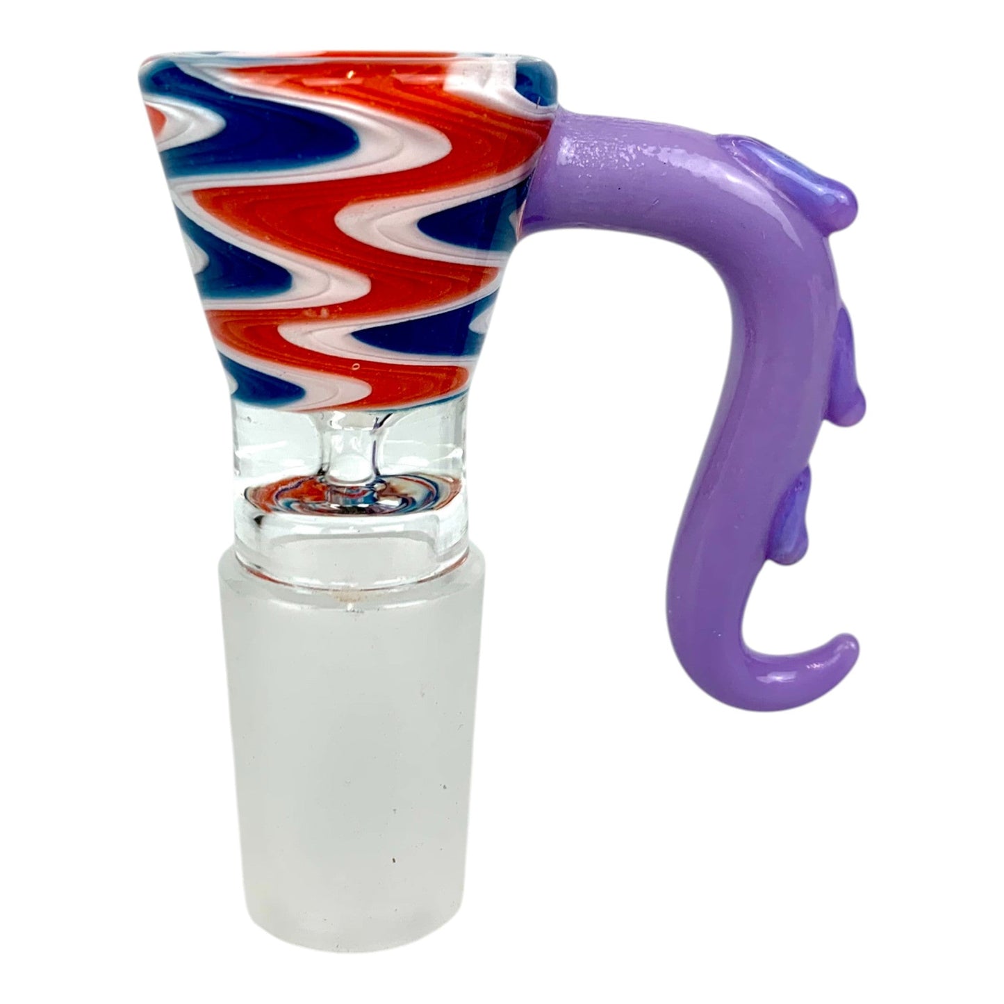 Tentacle Grip Swirl Cone Piece 18mm Purple - The Bong Baron