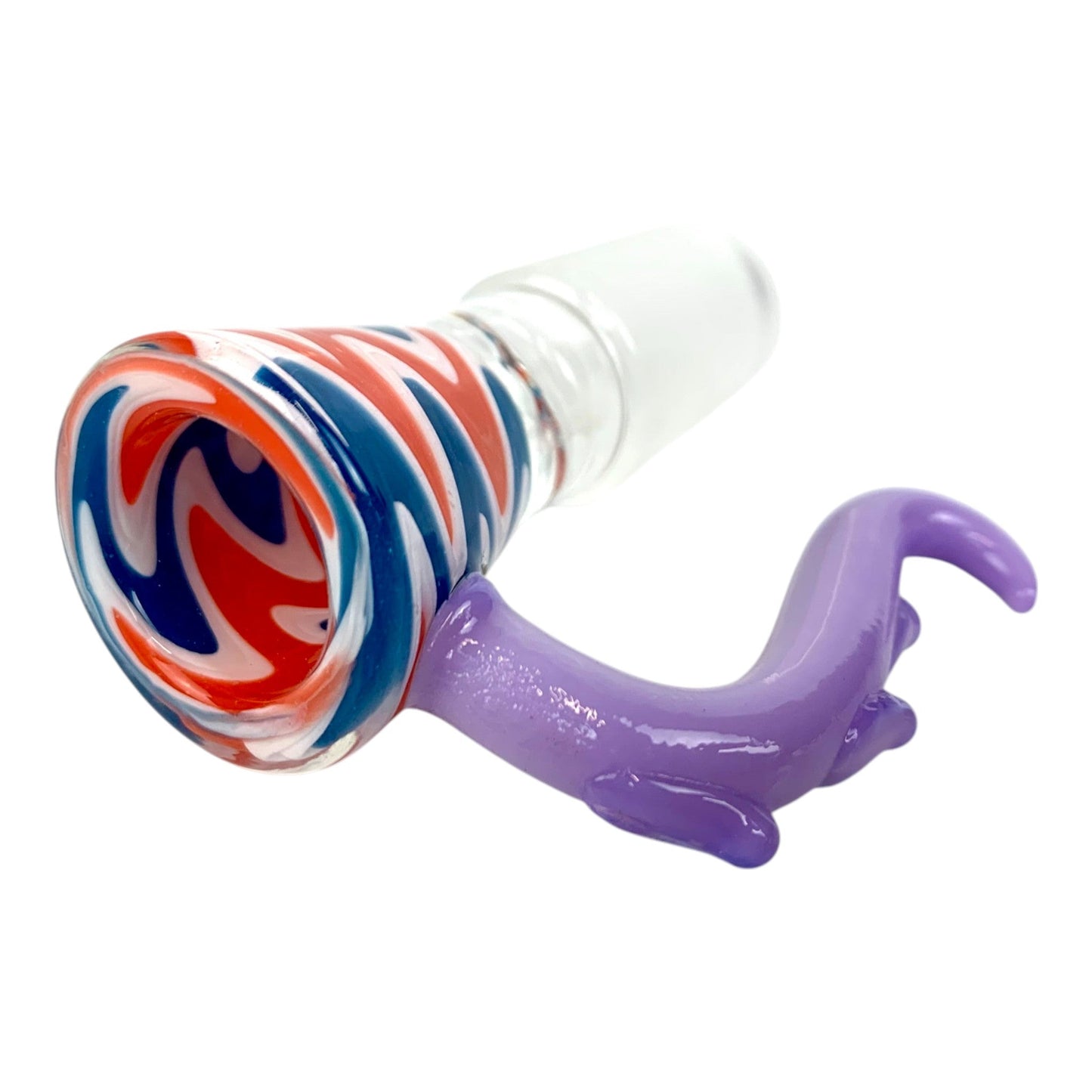 Tentacle Grip Swirl Cone Piece 18mm Purple - The Bong Baron