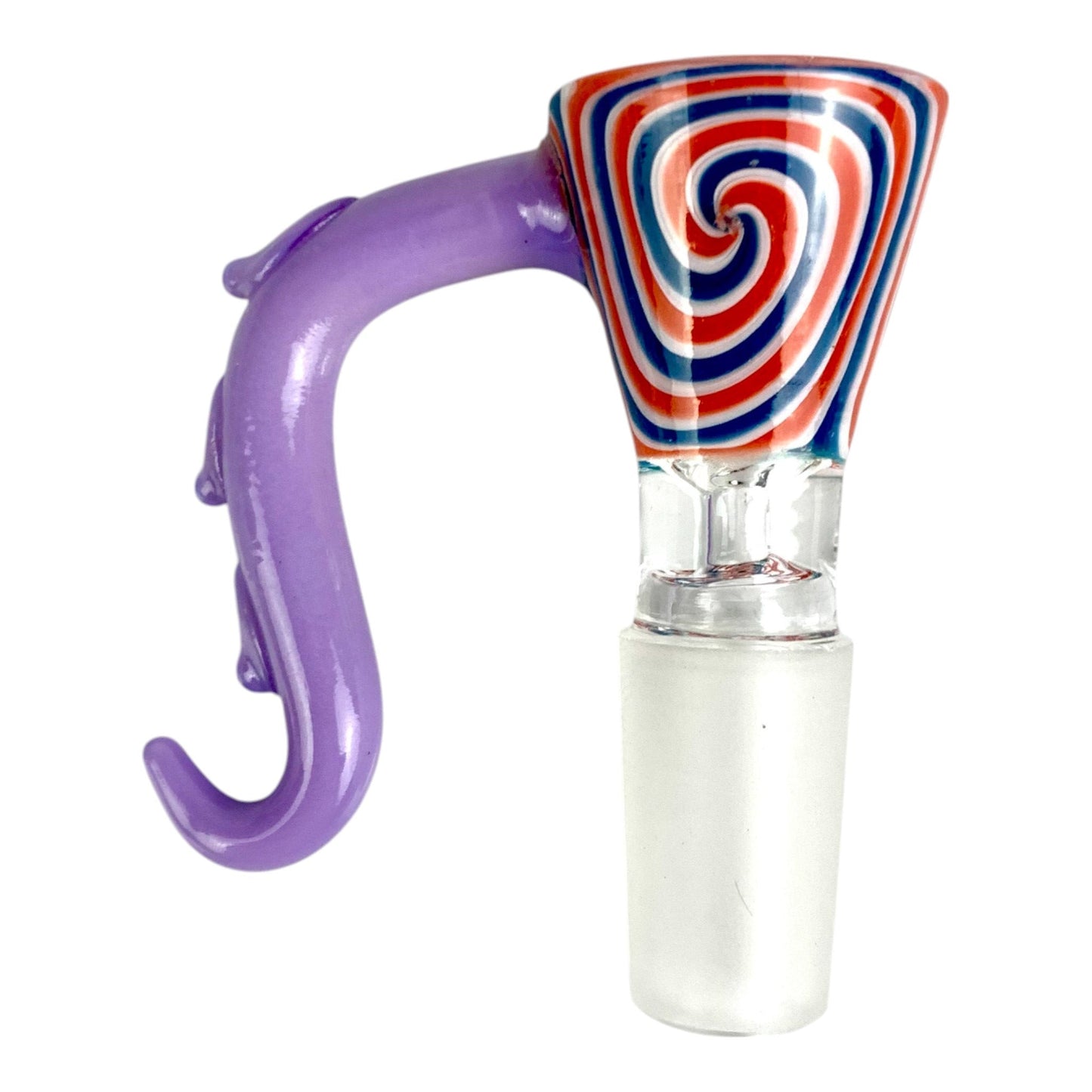 Tentacle Grip Swirl Cone Piece – Purple 14mm - The Bong Baron