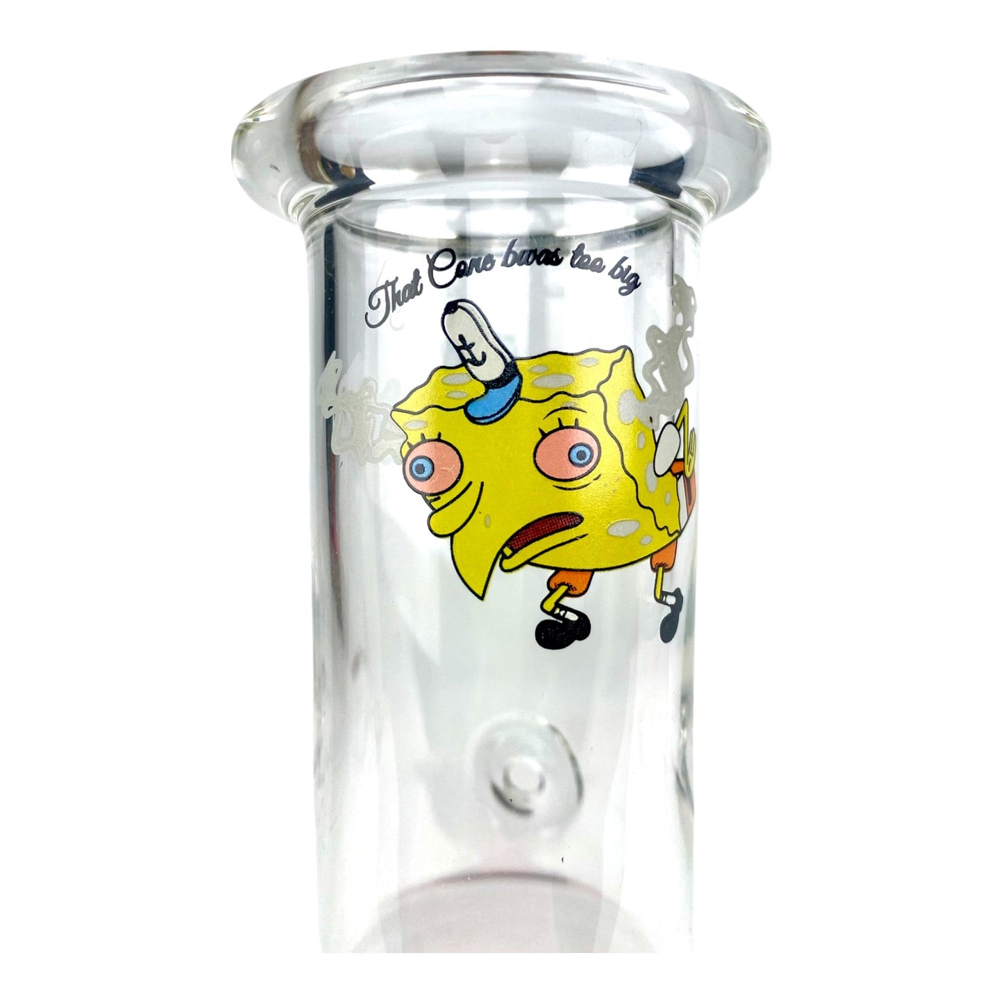 That Cone Was Too Big Bubble Bonza Bong 18cm - The Bong Baron