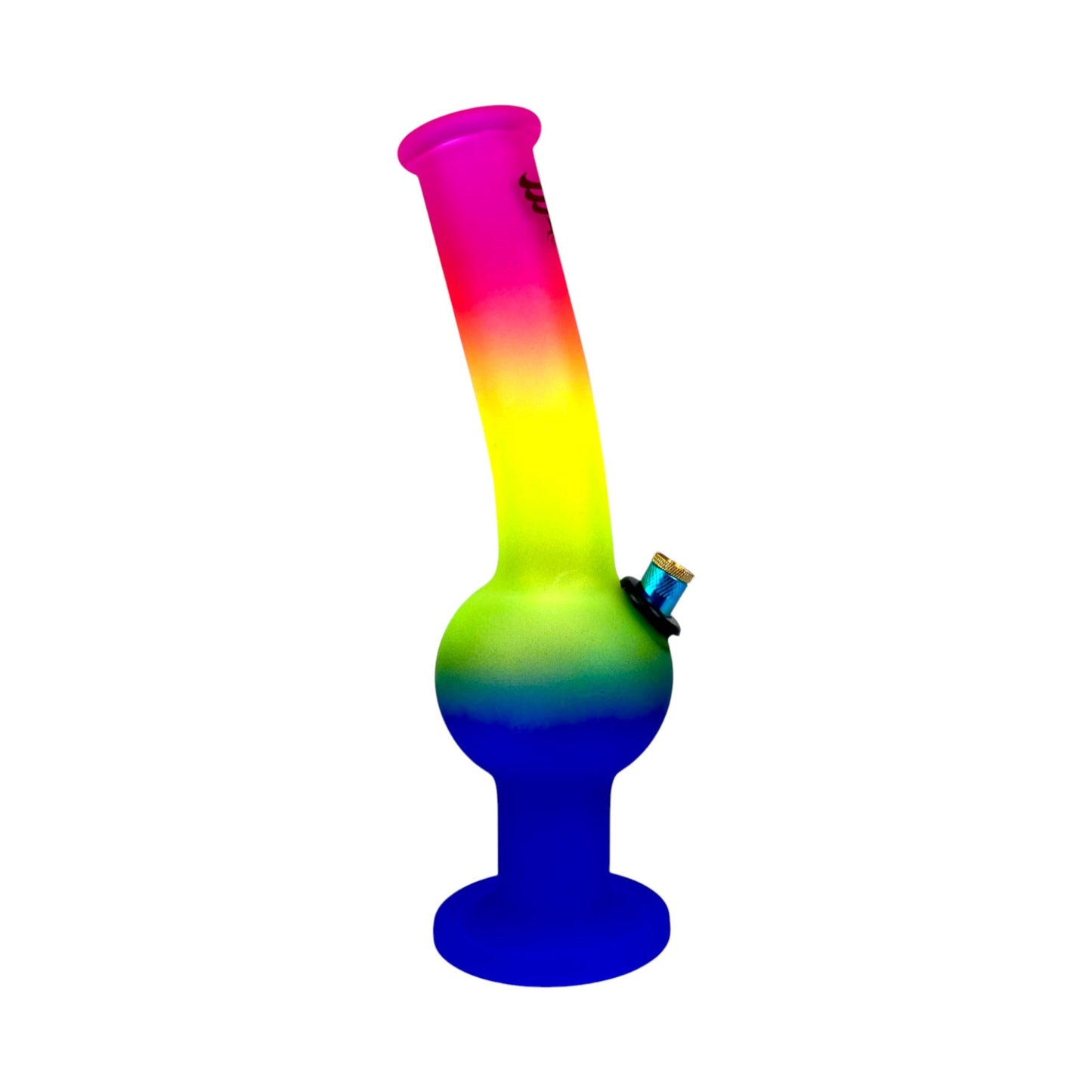 Tornado Rainbow Glass Bottom Bonza Bong 29cm - The Bong Baron