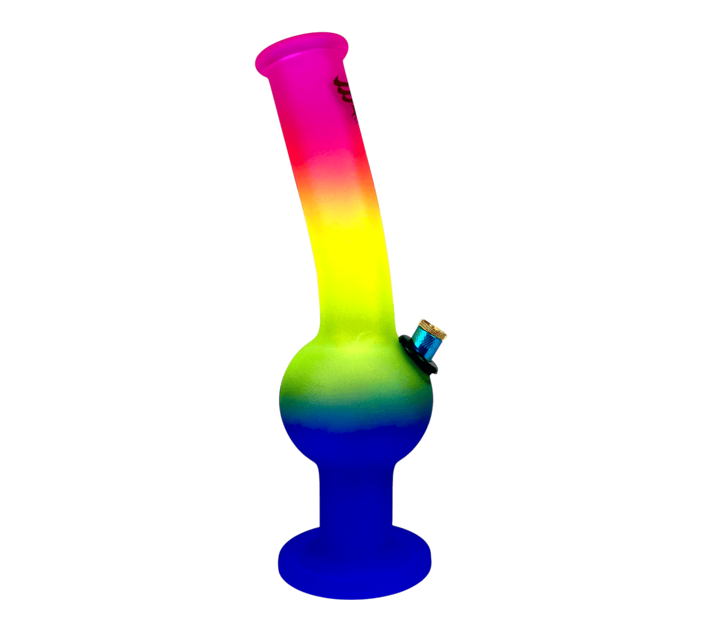 Tornado Rainbow Glass Bottom Bonza Bong 29cm - The Bong Baron