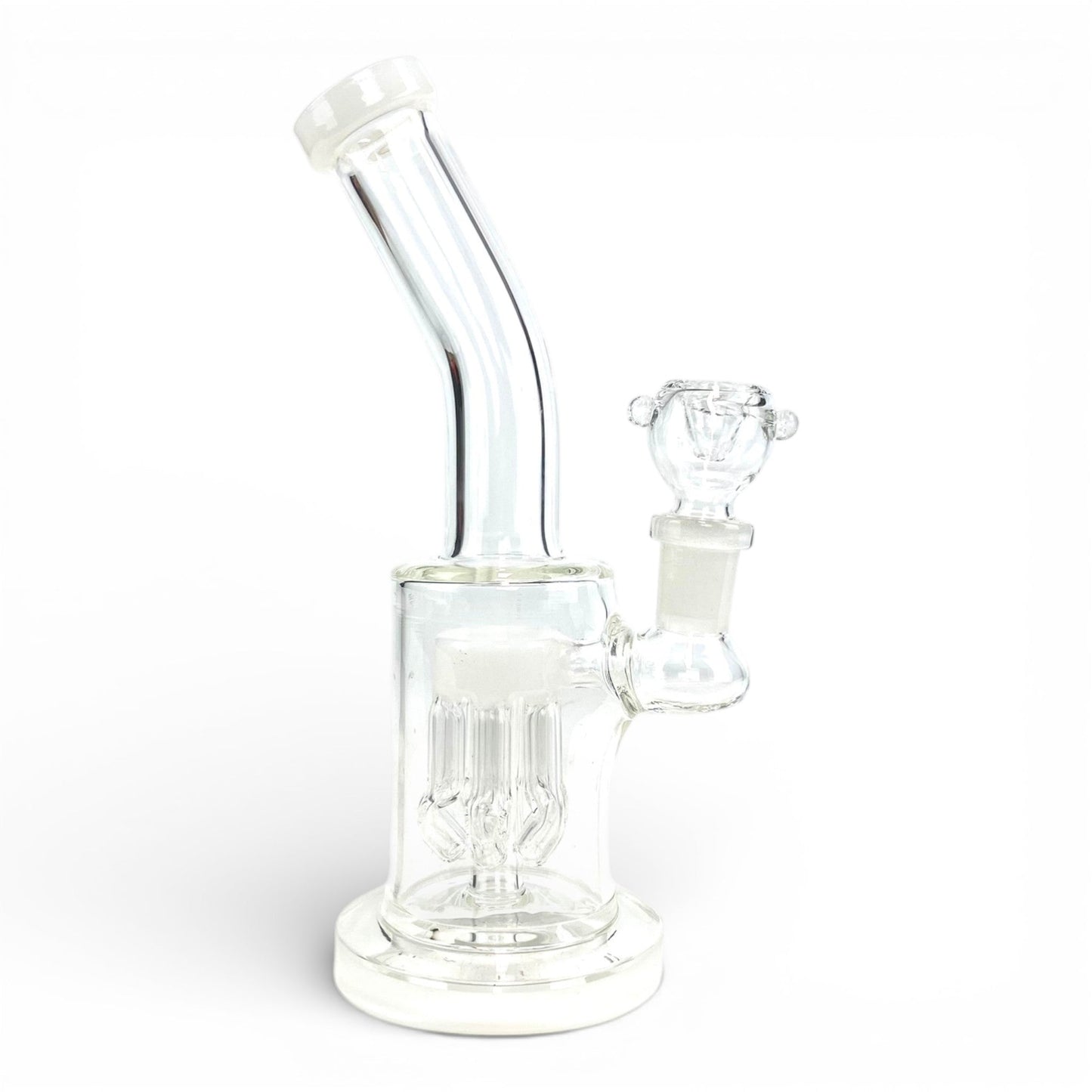 Tree Perc Bong and Dab Rig 21cm White - The Bong Baron