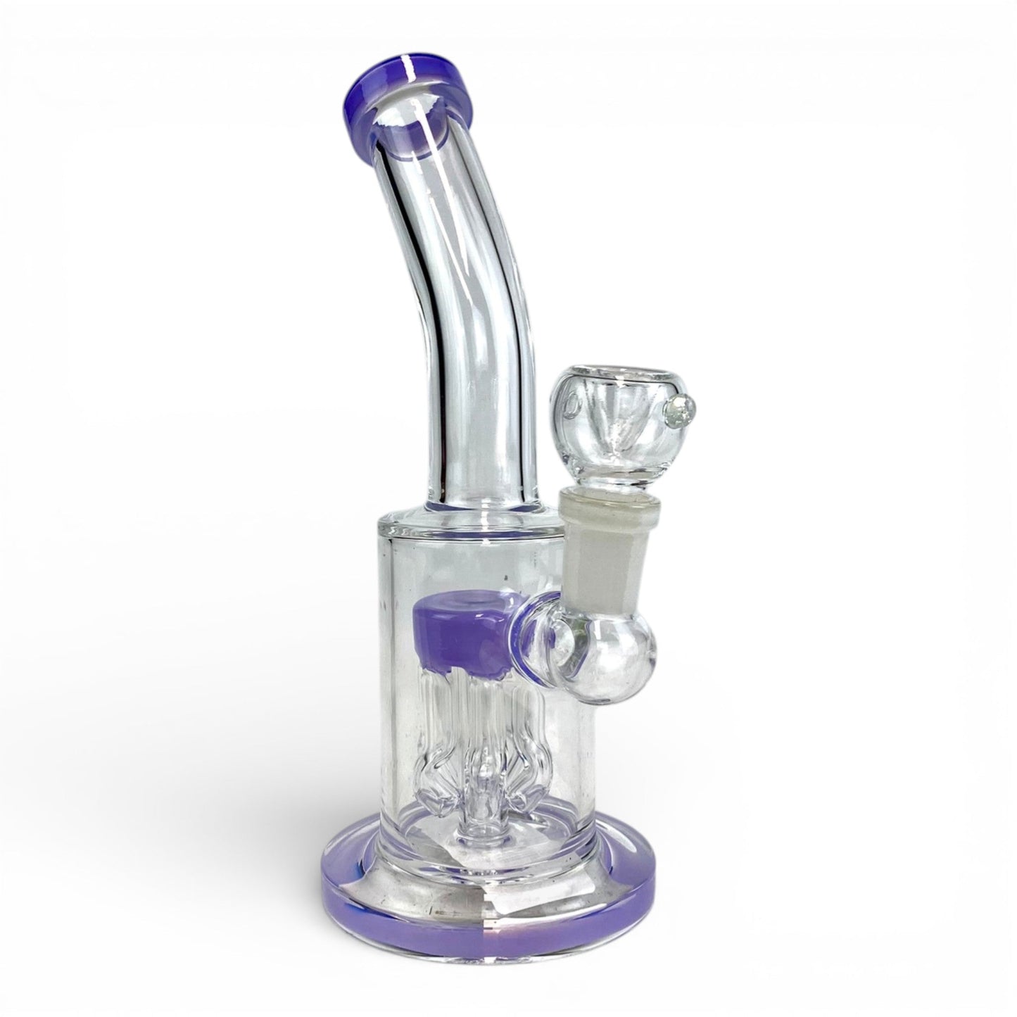 Tree Perc Bong and Dag Rig 21cm Purple - The Bong Baron