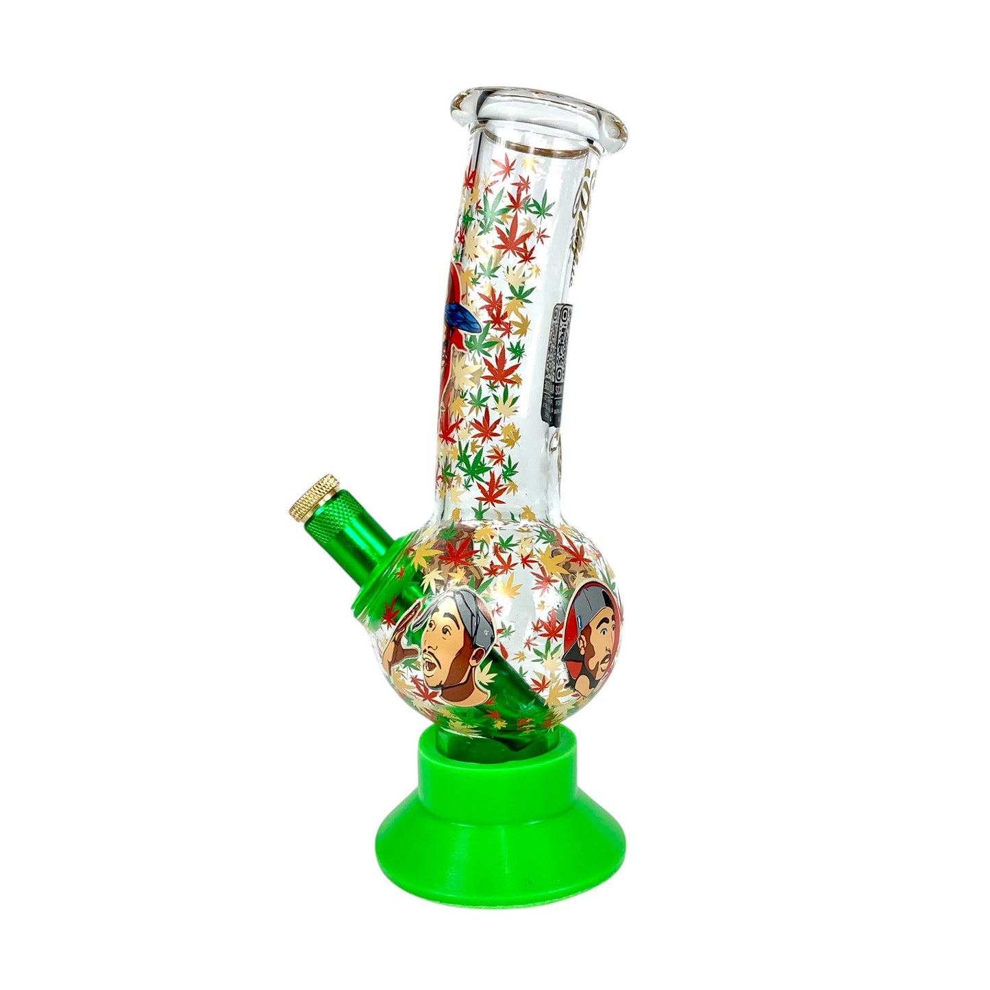 Tupac Glass Bubble Bong 20cm - The Bong Baron