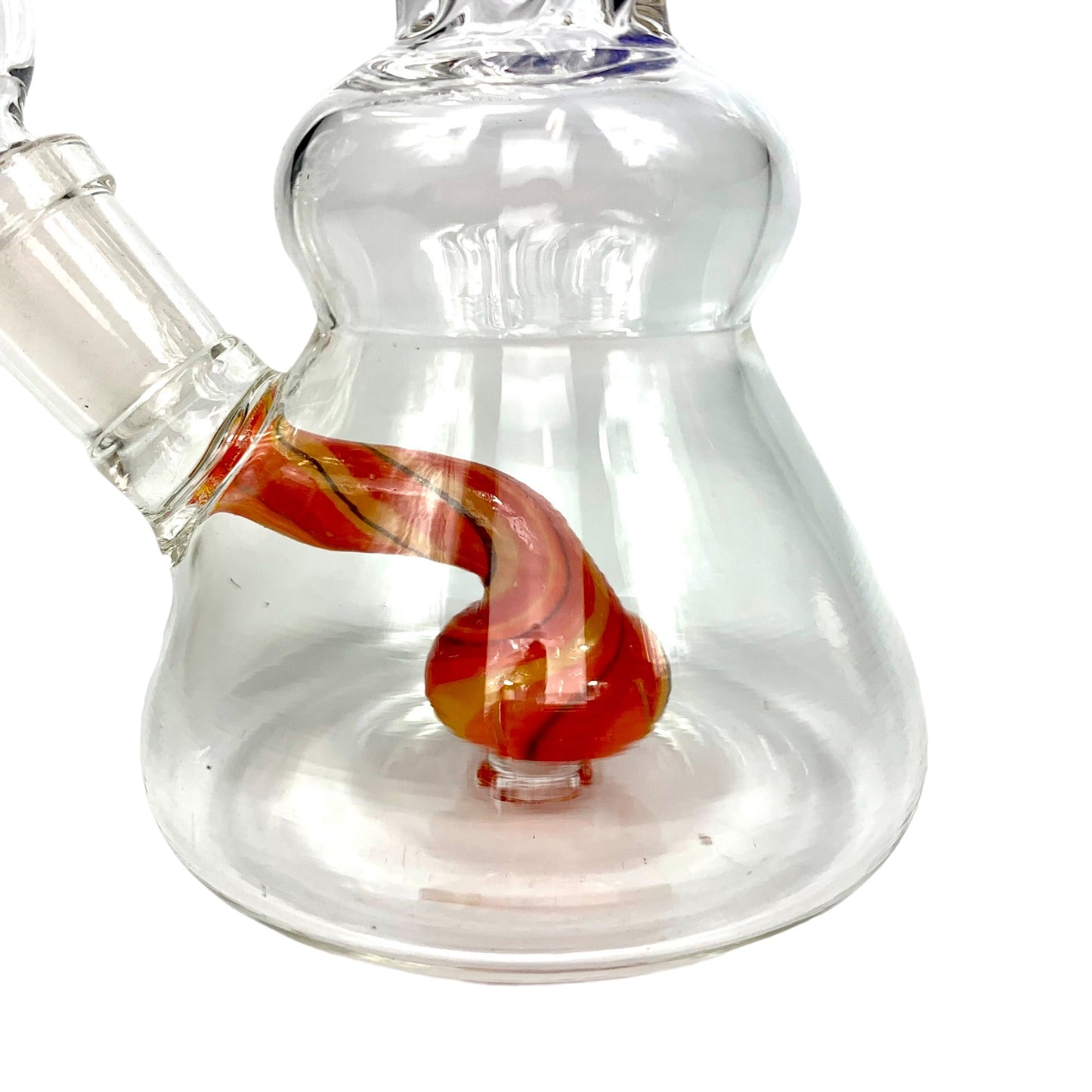 Twisted Neck Mini Bong 15cm Blue/Amber - The Bong Baron