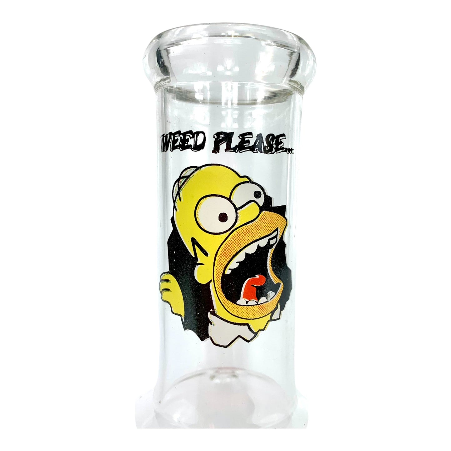 Weed Please Homer Double Bubble 20cm Bonza Bong - The Bong Baron